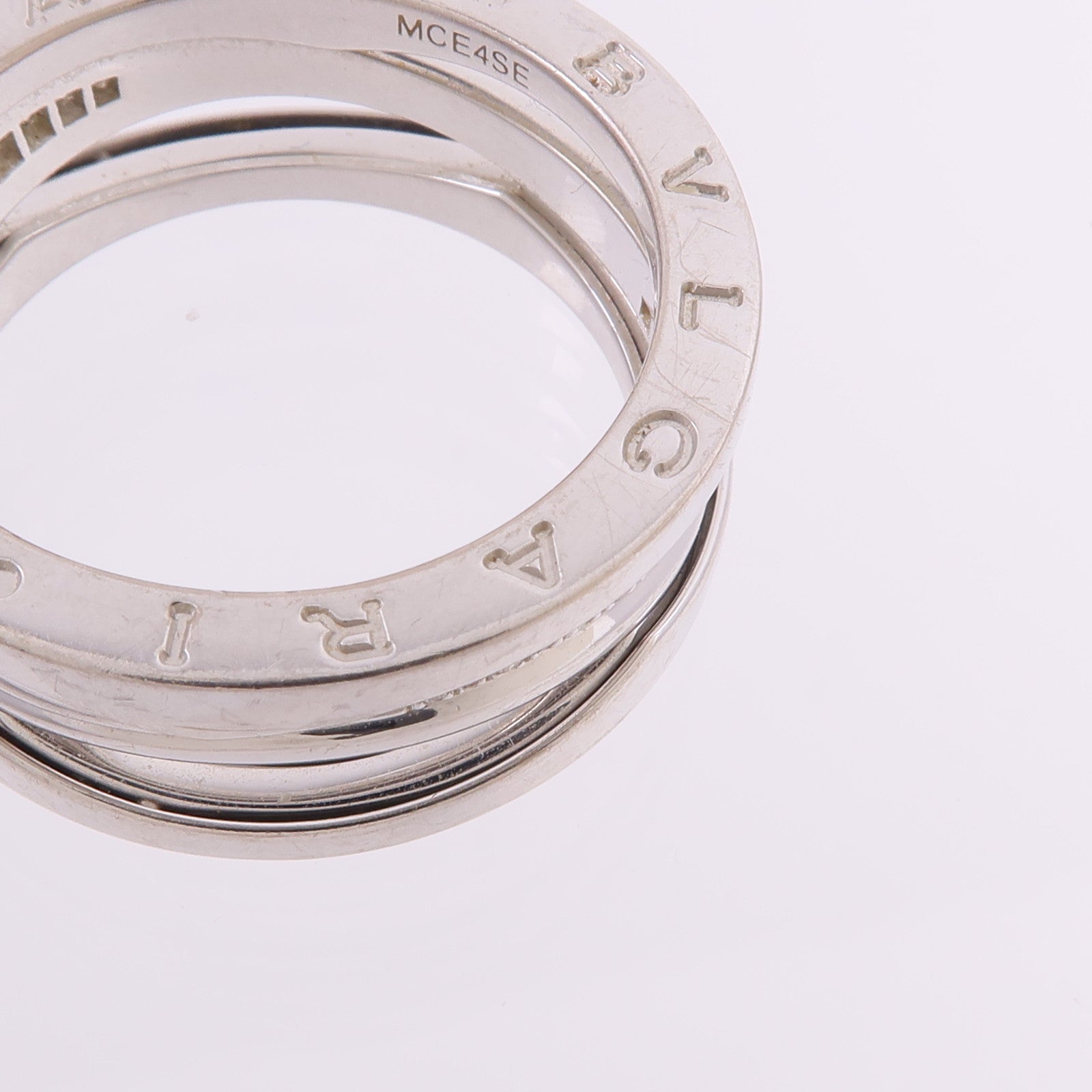 BVLGARI 18K白金B-zero1 Diamonds鑽石戒指