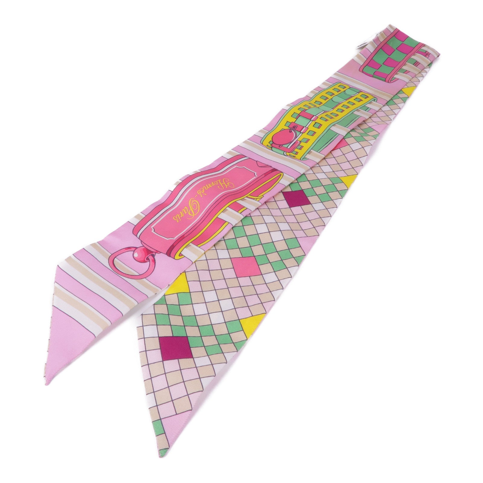 HERMES 【激減優惠】絲質Twilly絲巾