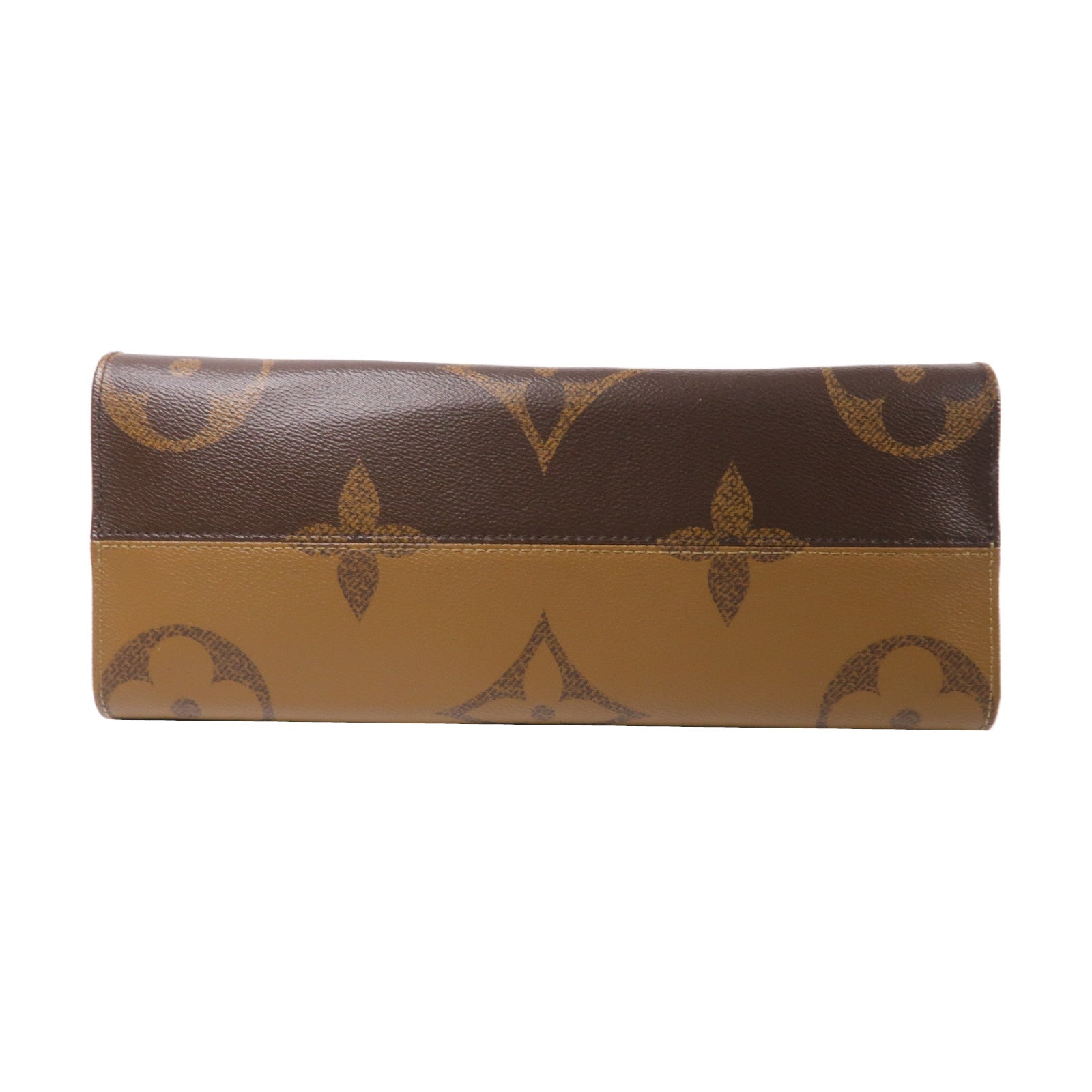 LOUIS VUITTON Monogram Giant/Reverse On The Go MM金扣手挽肩背兩用袋啡色