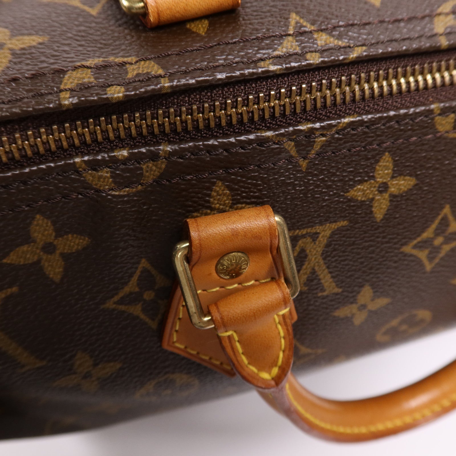 LOUIS VUITTON Monogram Speedy 35金扣手挽袋