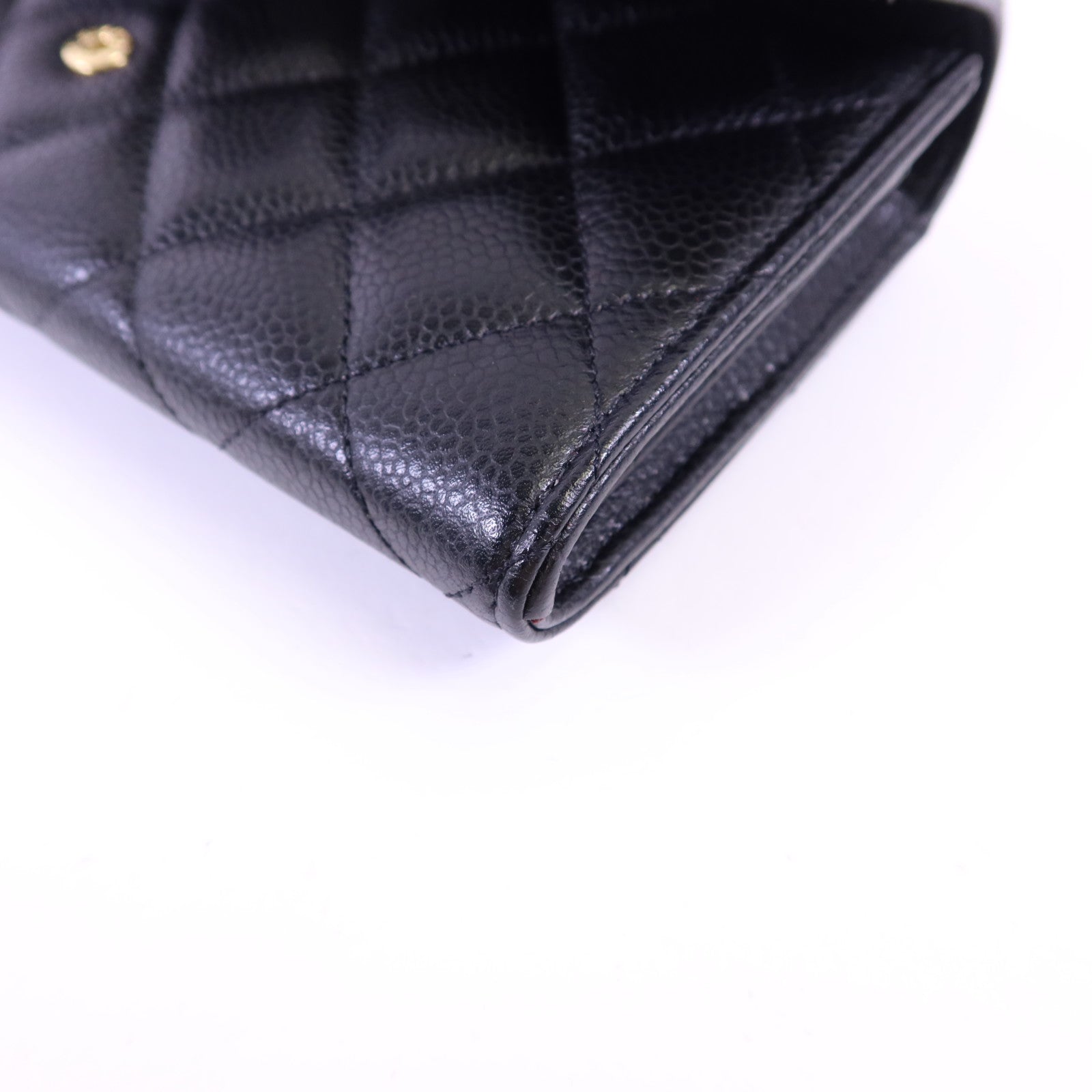 CHANEL 牛皮皮革Classic Long Flap Wallet金扣長錢包