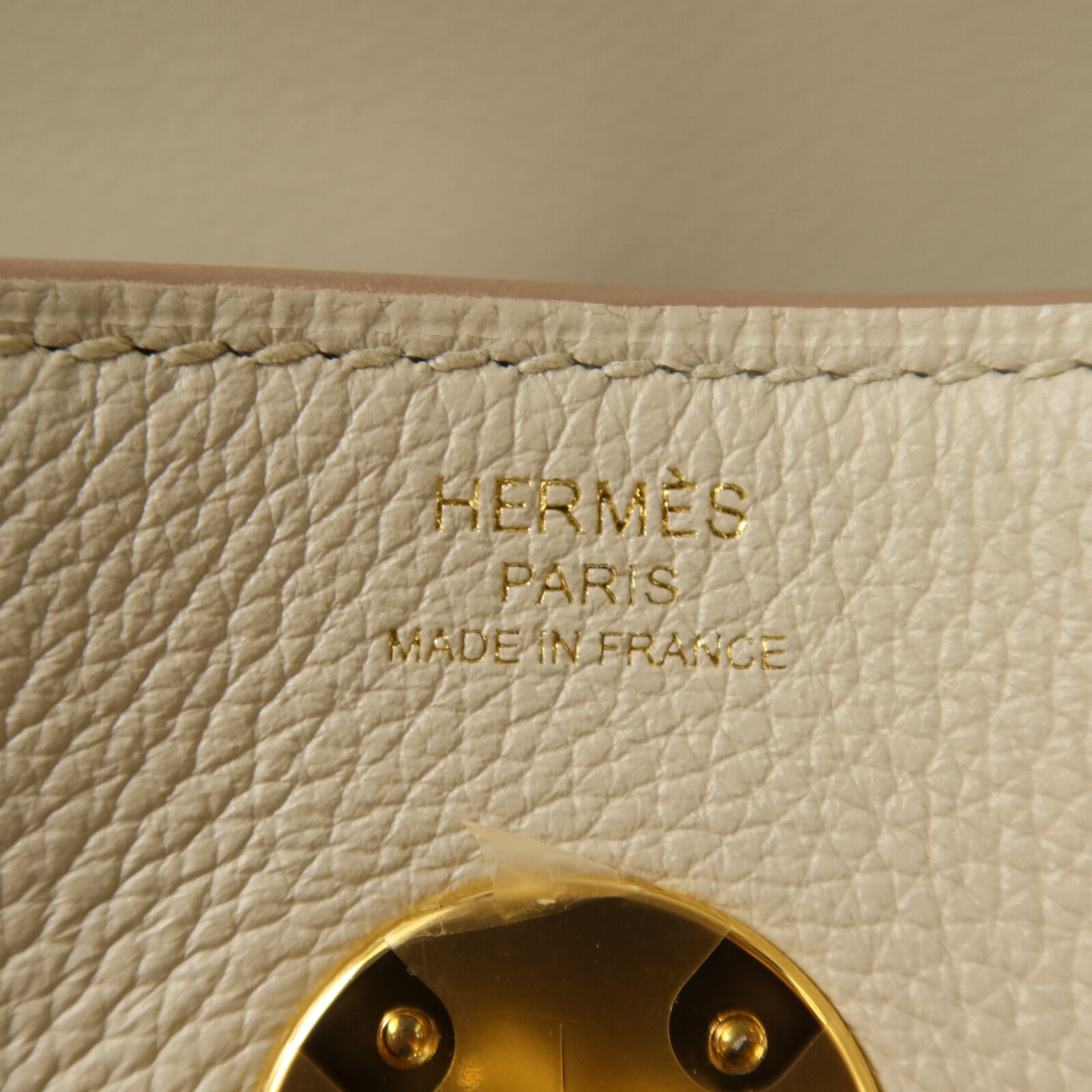HERMES Evercolor皮革Lindy 26手挽肩背兩用袋Beton