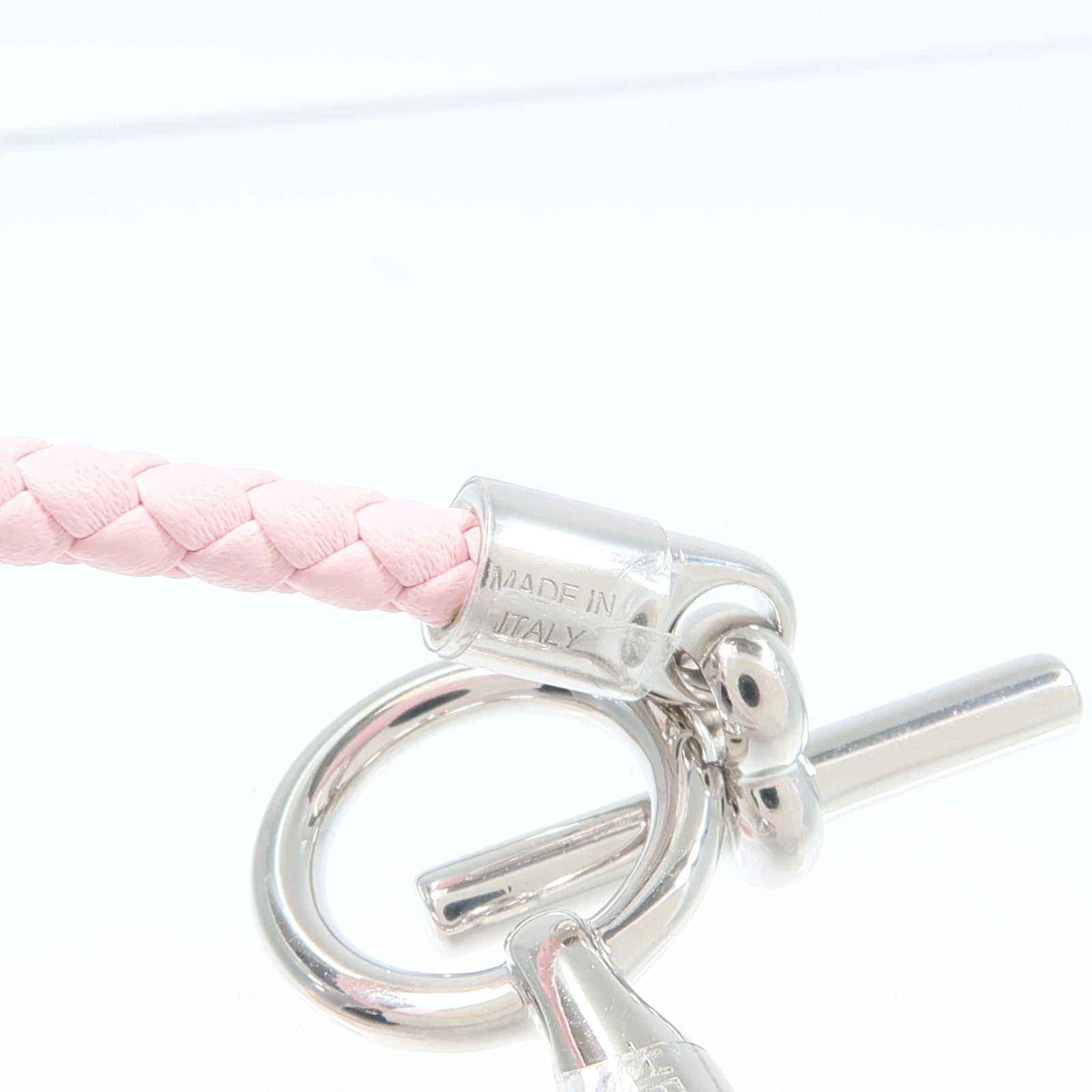 HERMES Swift皮革Glenan Bracelet手帶Rose Sakura