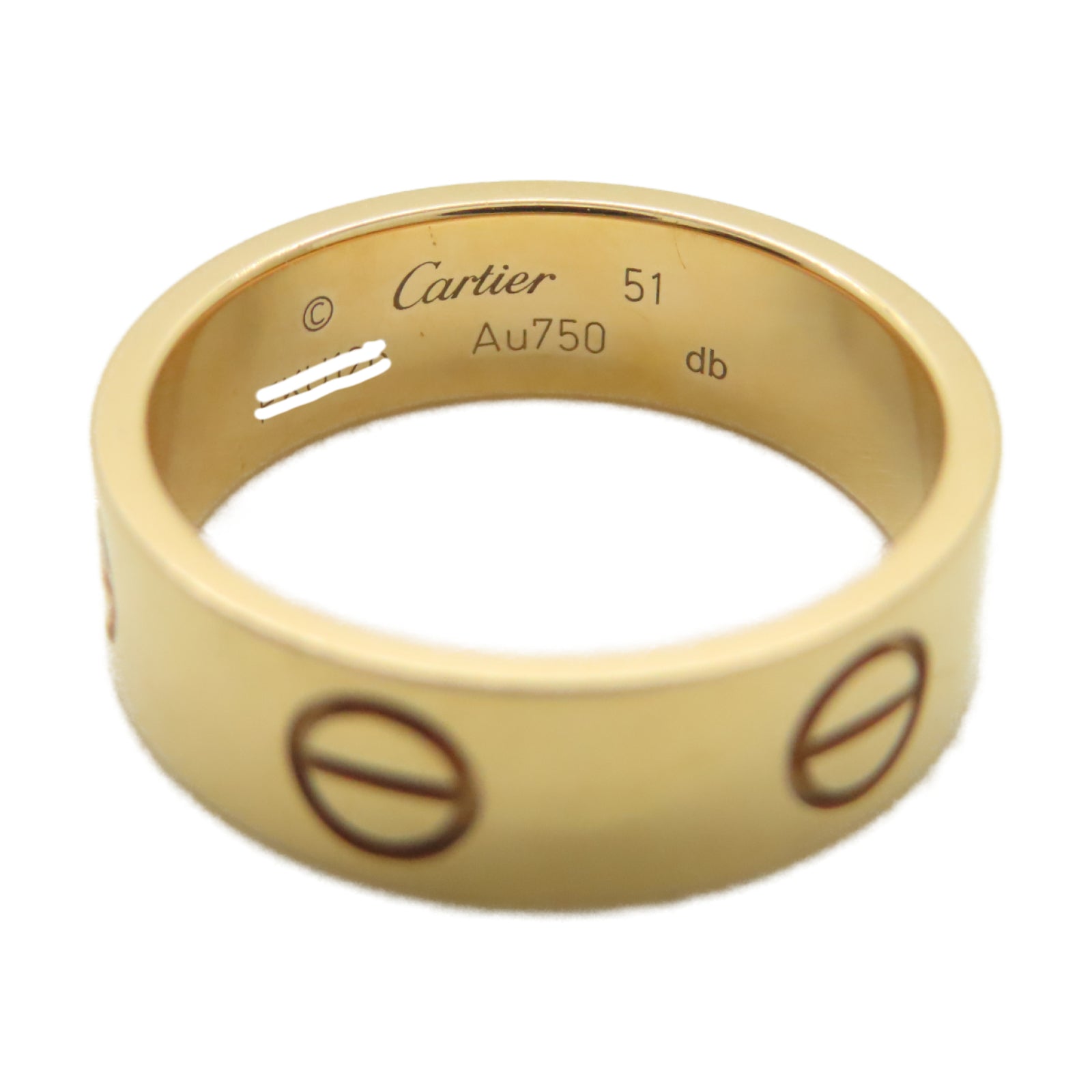 CARTIER 18K玫瑰金Love Ring戒指US#5.5#51