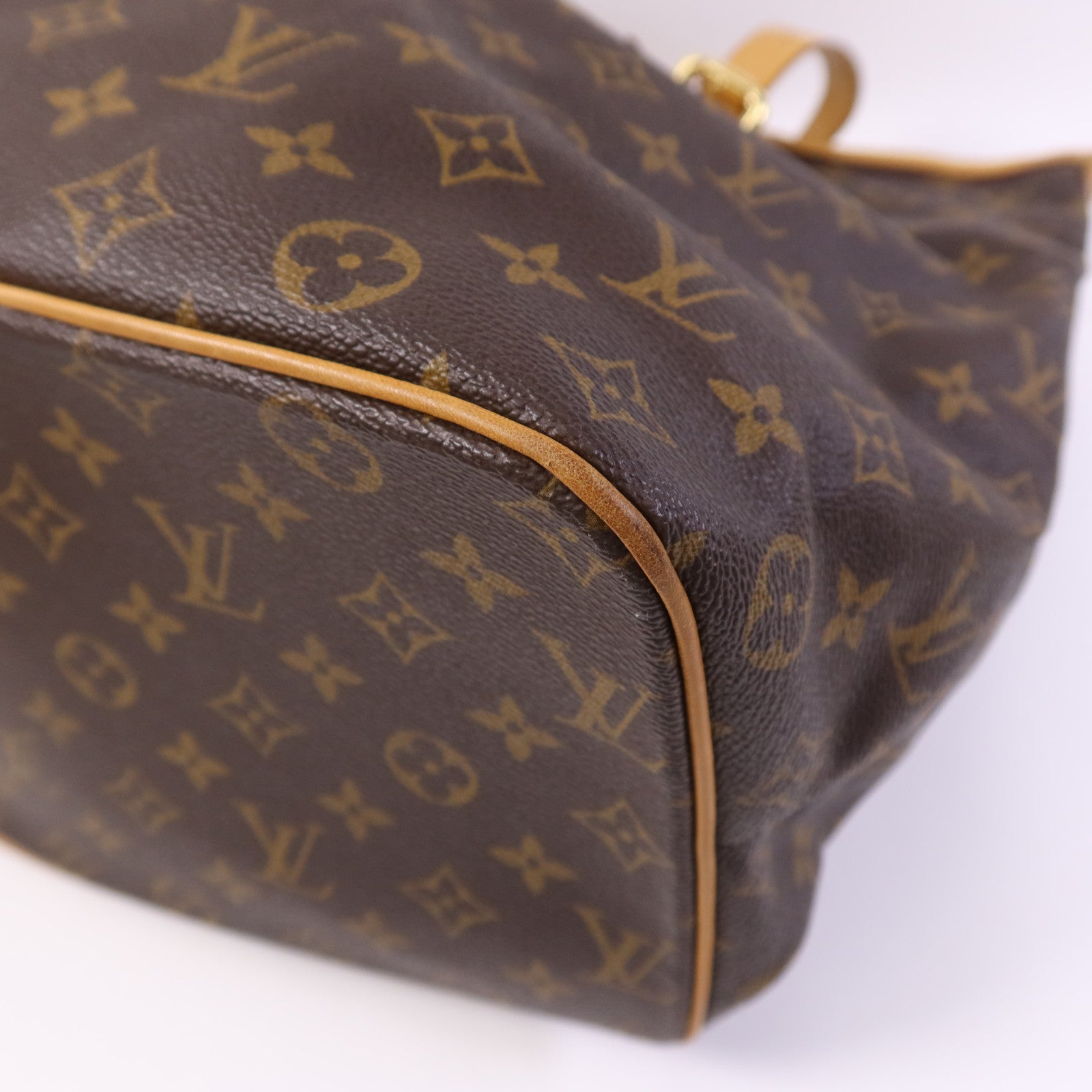 LOUIS VUITTON Monogram Palermo GM金扣手挽肩背兩用袋棕色