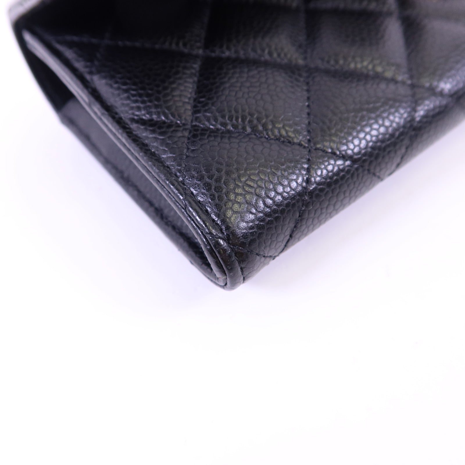 CHANEL 牛皮皮革Classic Long Flap Wallet金扣長錢包