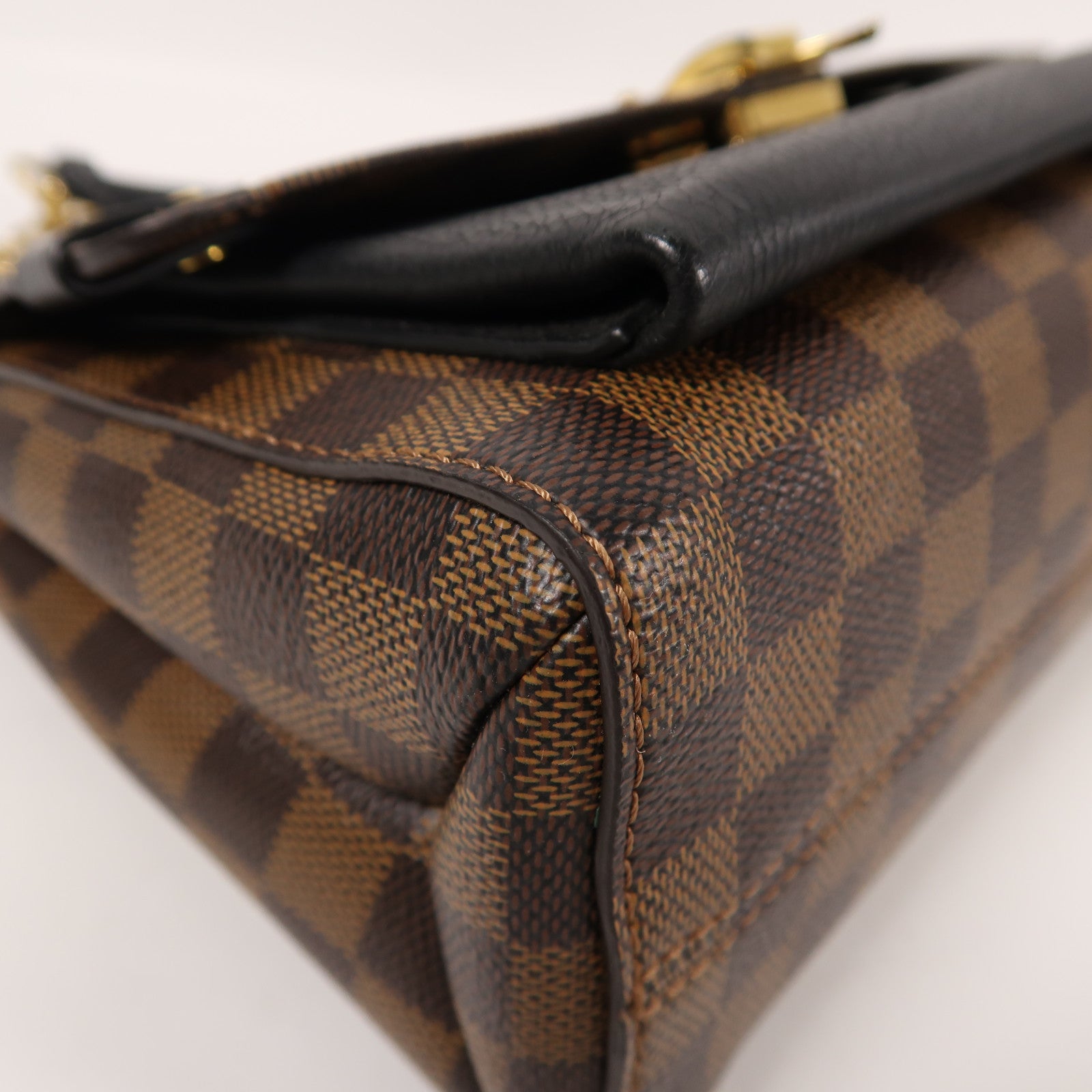 LOUIS VUITTON Damier Vavin金扣鏈帶肩背袋