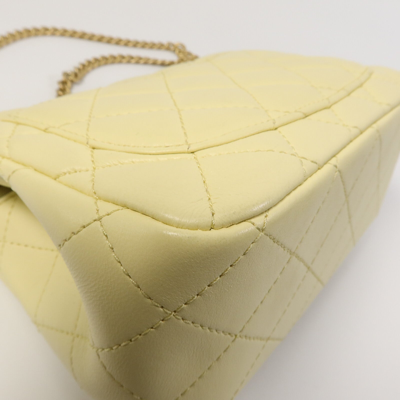 CHANEL 【激減優惠】羊皮皮革Mini Square Flap鏈帶手挽肩背兩用袋