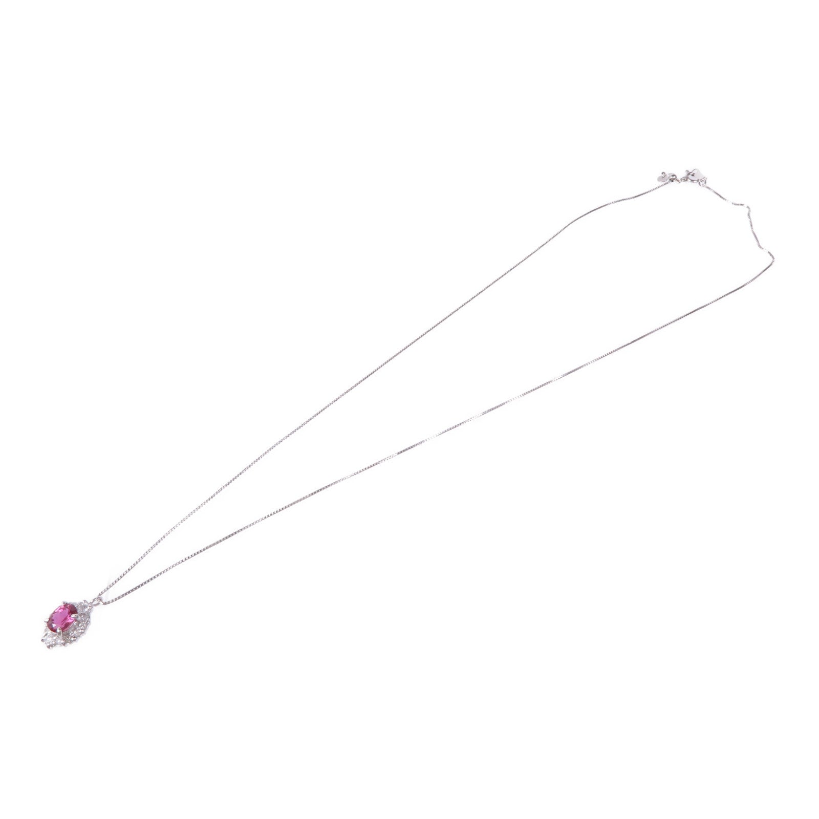 JEWELRY PT900/PT850鉑金Ruby/Diamond Necklace紅寶石/鑽石項鍊