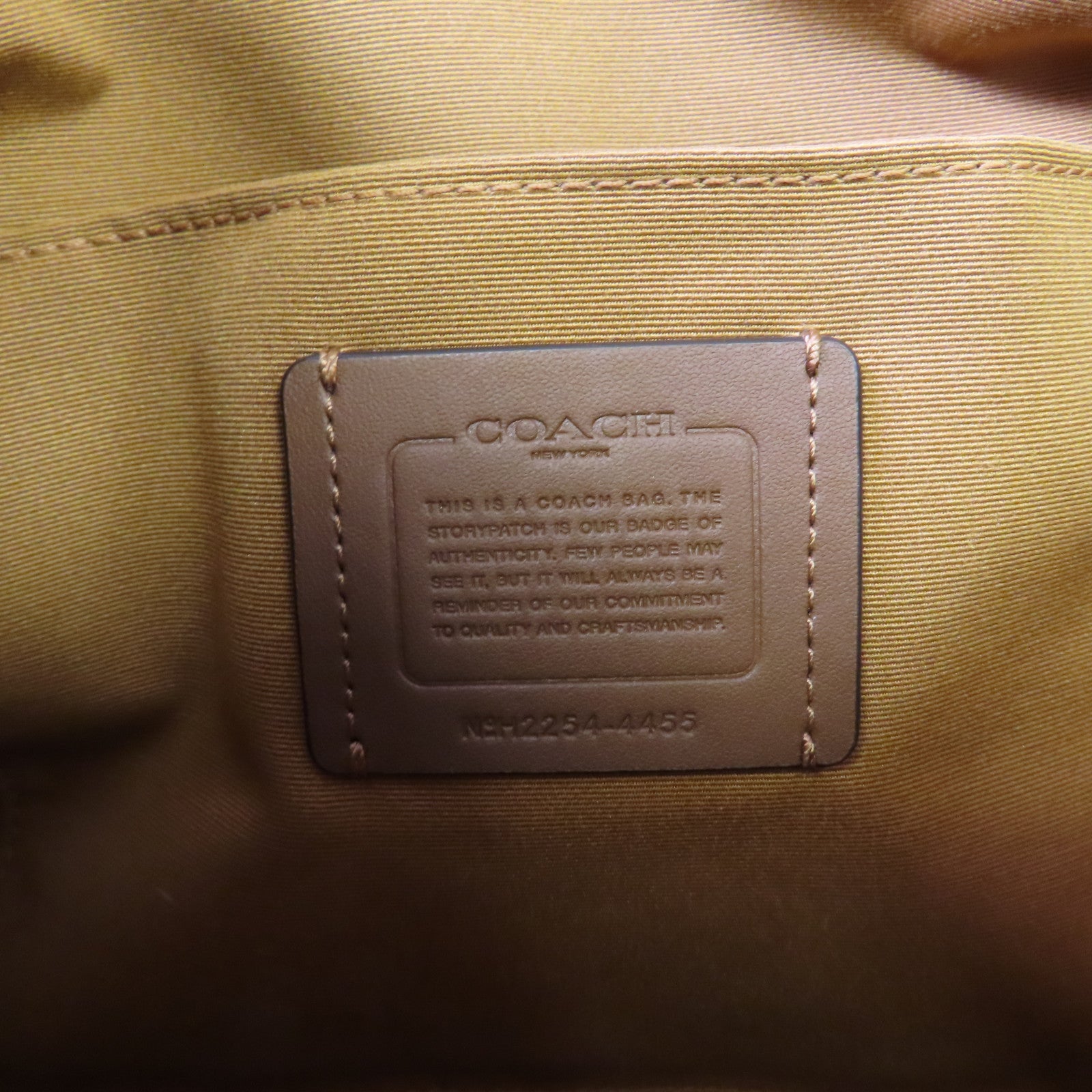 COACH 塗層帆布Tote Bag手挽袋米色