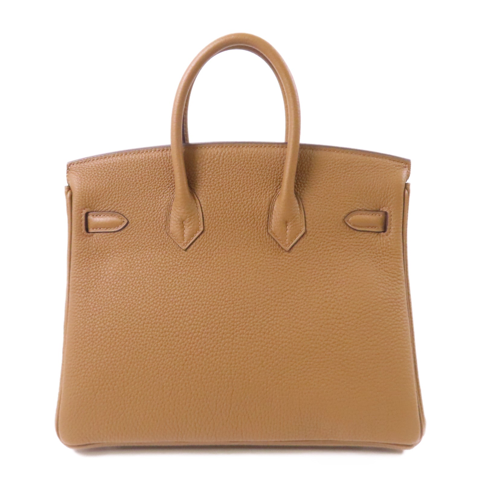 HERMES Togo皮革Birkin 25銀扣手挽袋Alezan