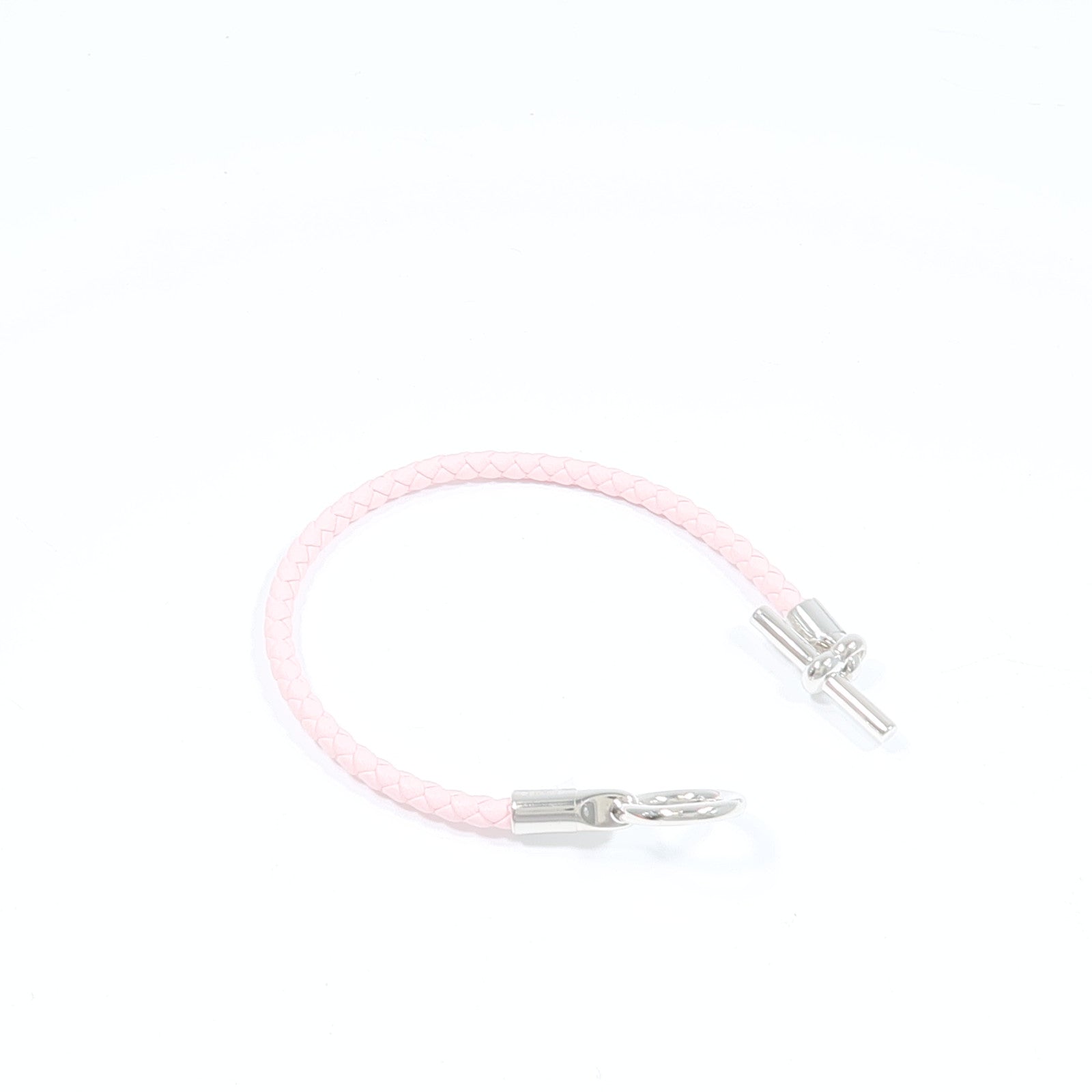 HERMES Swift皮革Glenan Bracelet手帶Rose Sakura