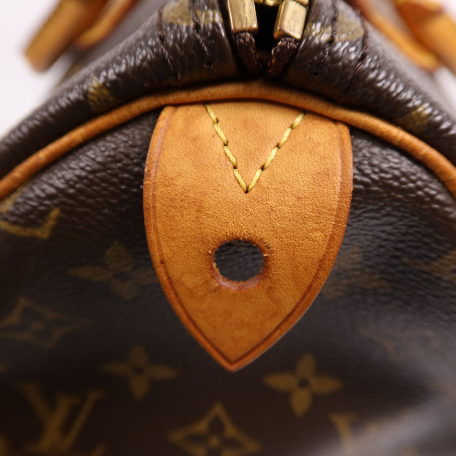 LOUIS VUITTON Monogram Speedy 35金扣手挽袋