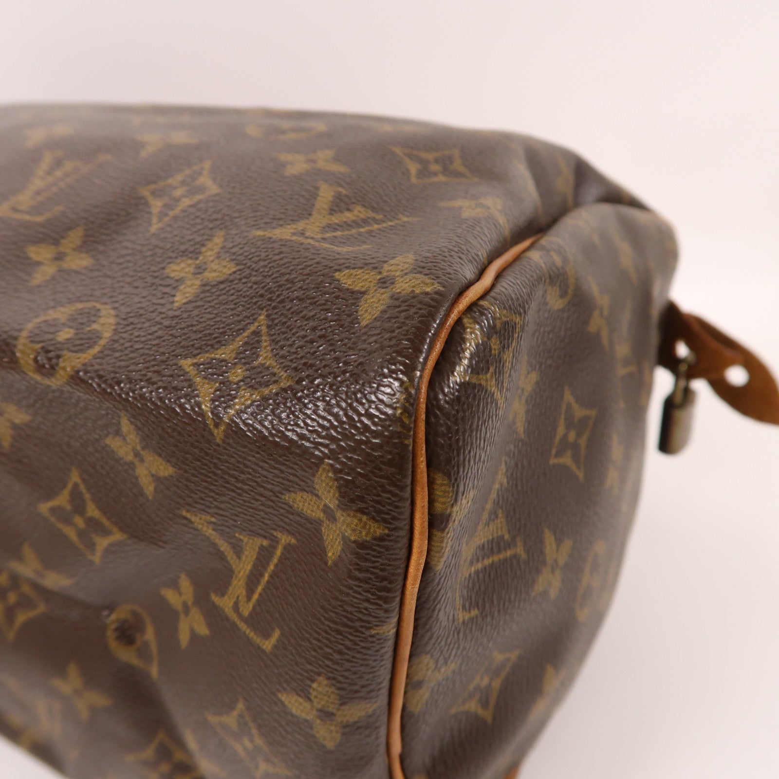 LOUIS VUITTON 【激減優惠】Monogram Speedy 30金扣手挽袋棕色