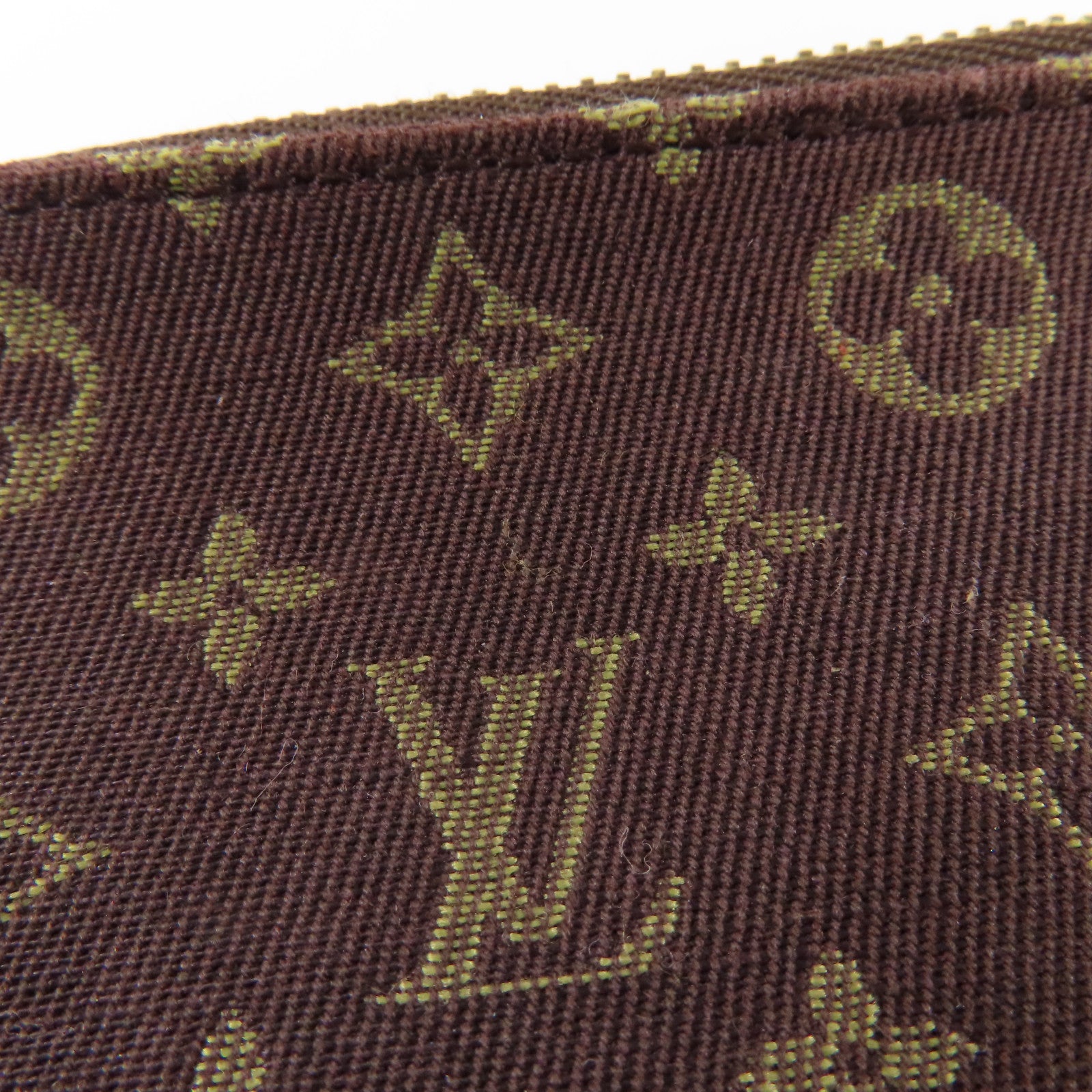 LOUIS VUITTON Monogram Mini Lin  Pochette Cles Coin Case