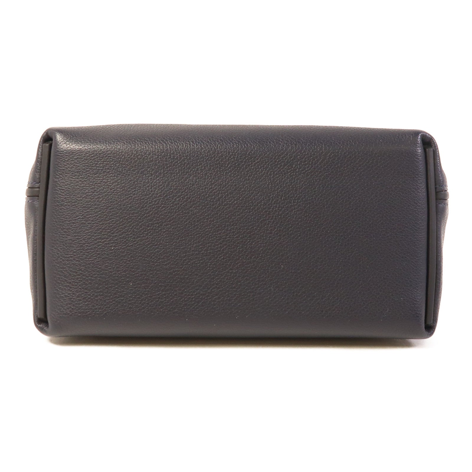 HERMES Evercolor/Swift皮革24/24 Mini金扣手挽肩背兩用袋Bleu Nuit