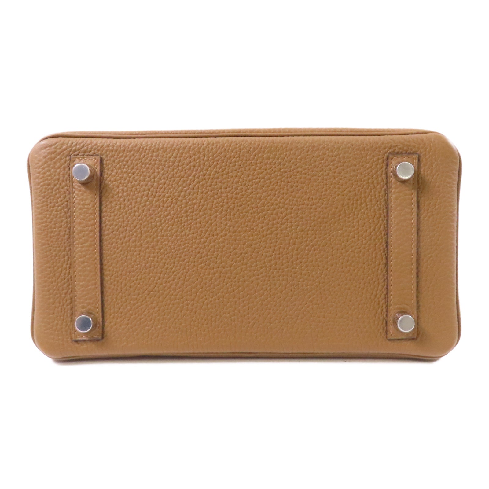HERMES Togo皮革Birkin 25銀扣手挽袋Alezan