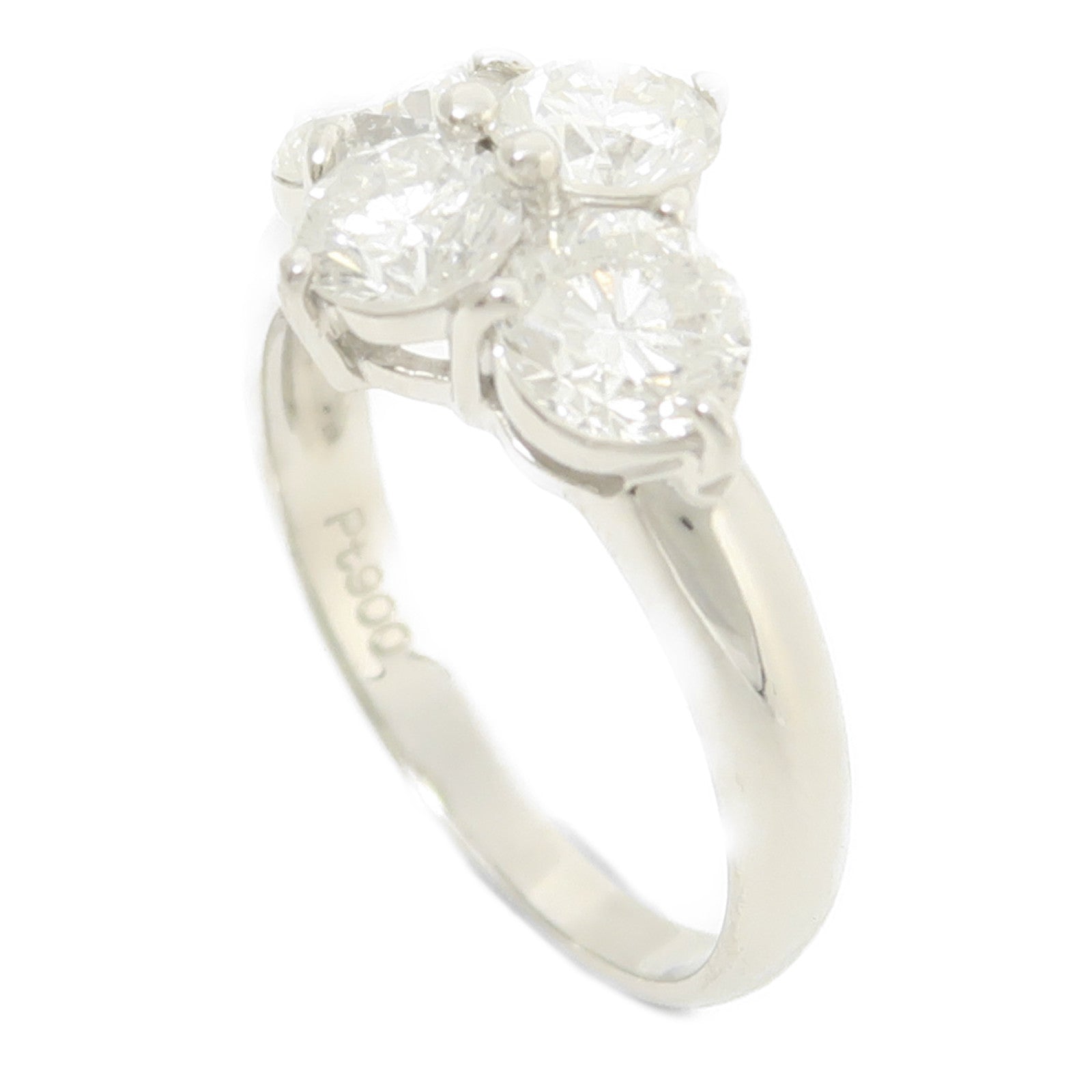 JEWELRY 【激減優惠】PT900鉑金Diamond Ring鑽石戒指US#5.75