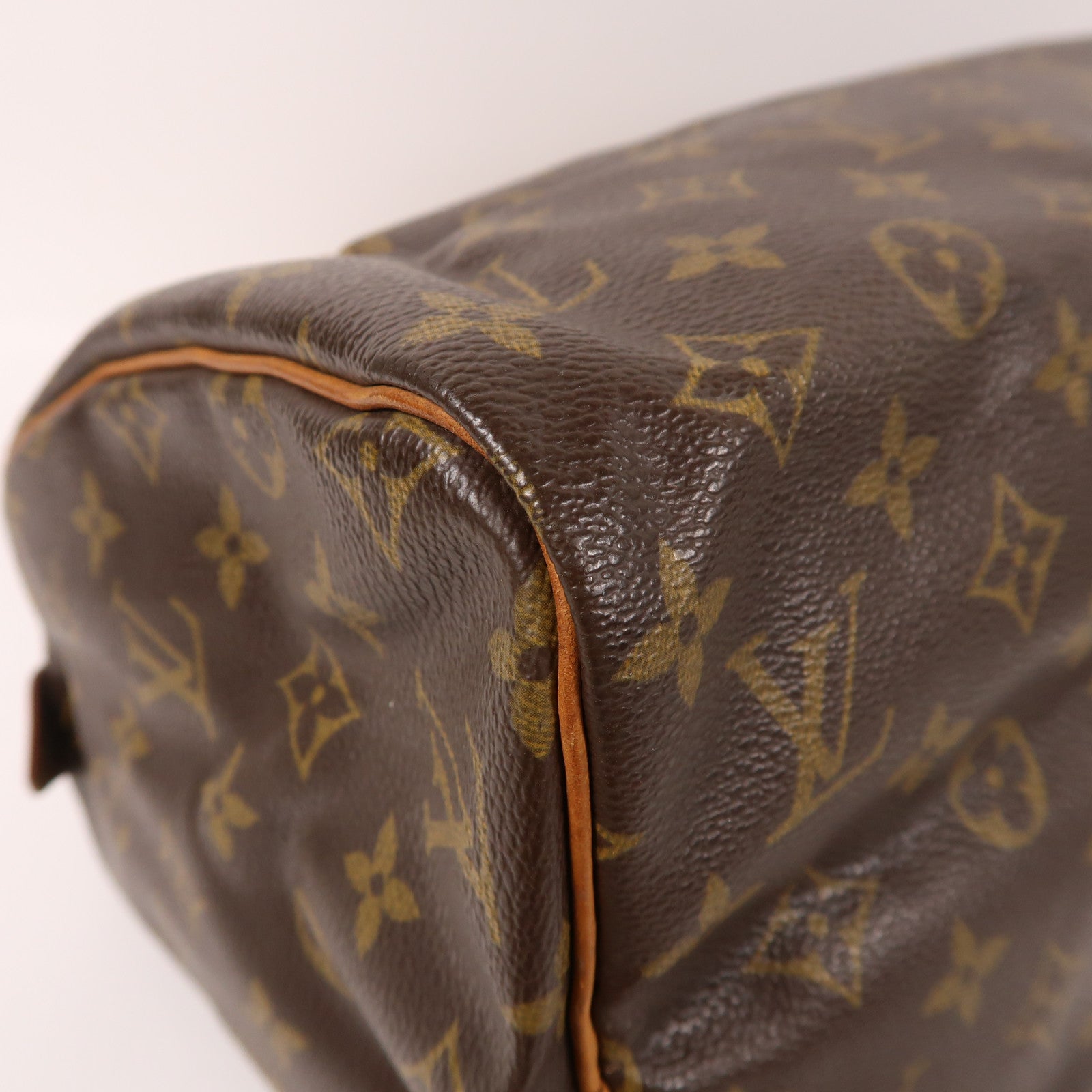 LOUIS VUITTON 【激減優惠】Monogram Speedy 30金扣手挽袋棕色