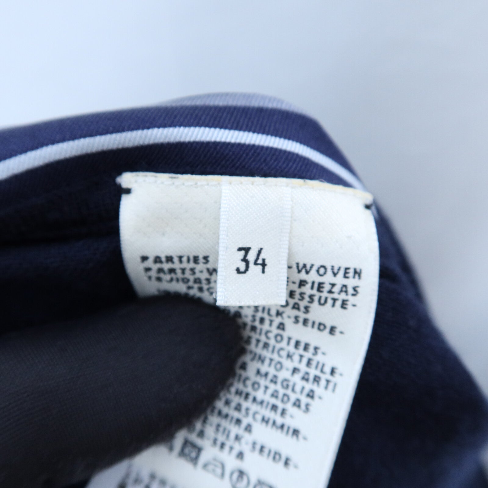 HERMES Silk/Cashmere Twillaine Cardigan針織
