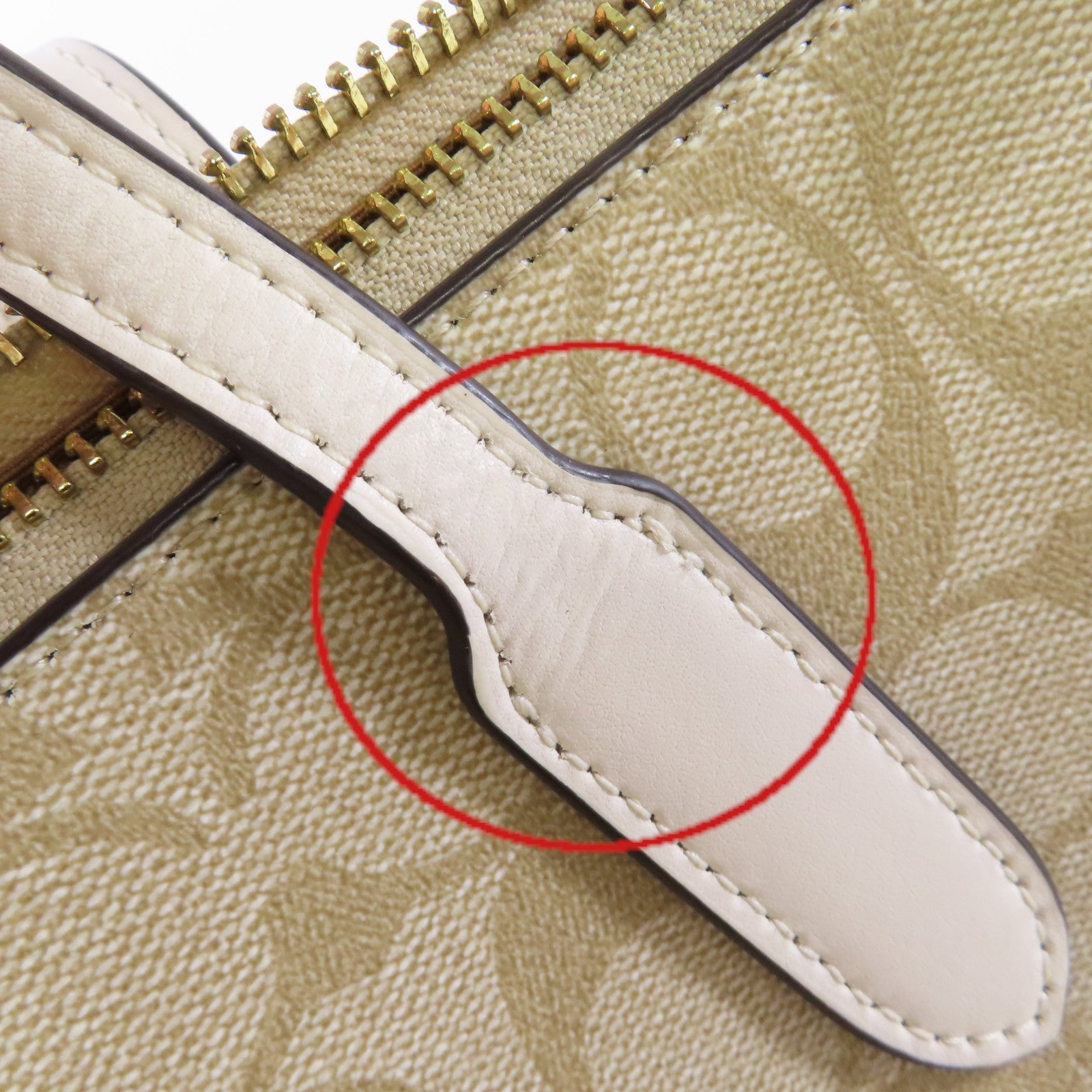 COACH 塗層帆布Tote Bag手挽袋米色