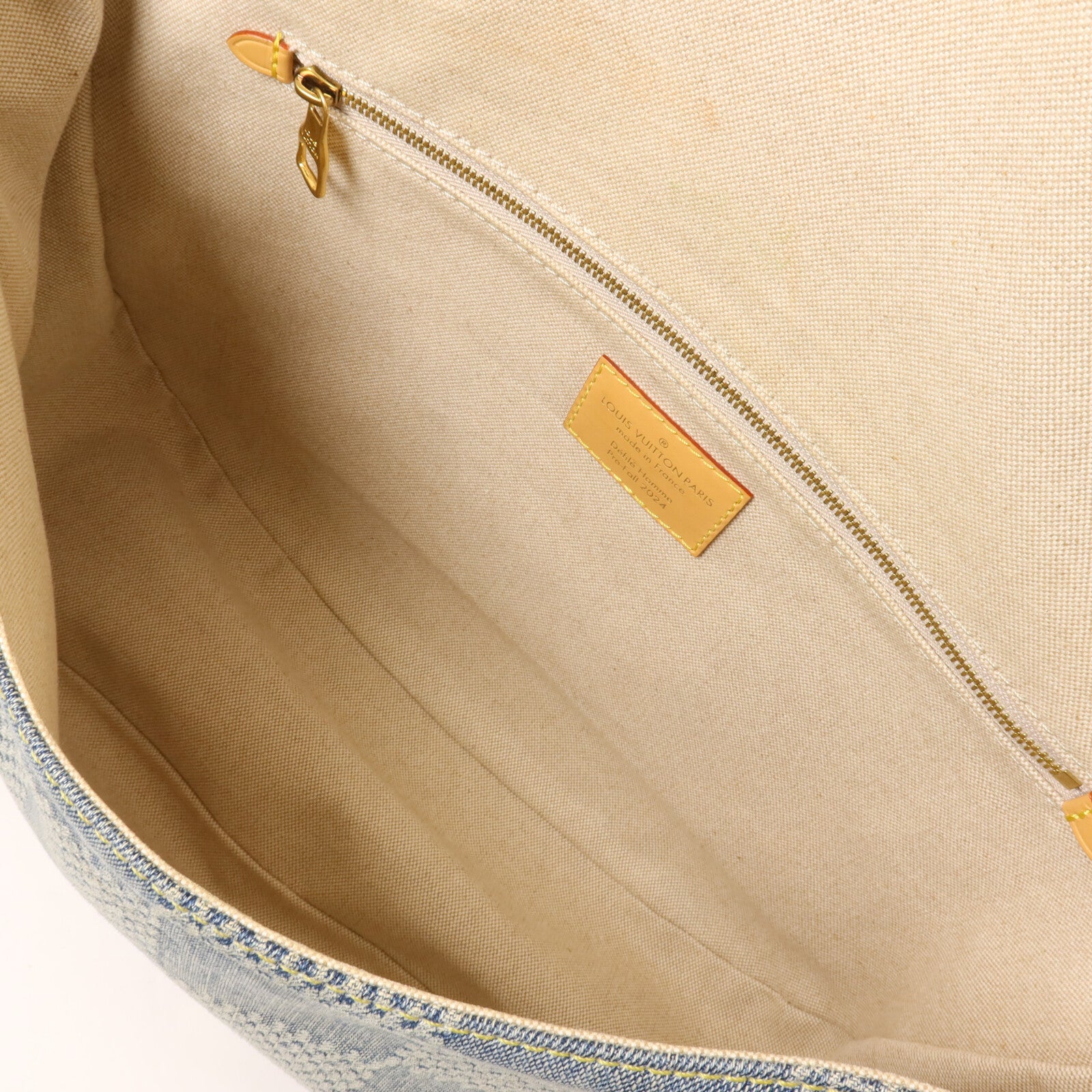 LOUIS VUITTON Damier Denim Montsouris Messenger MM肩背袋