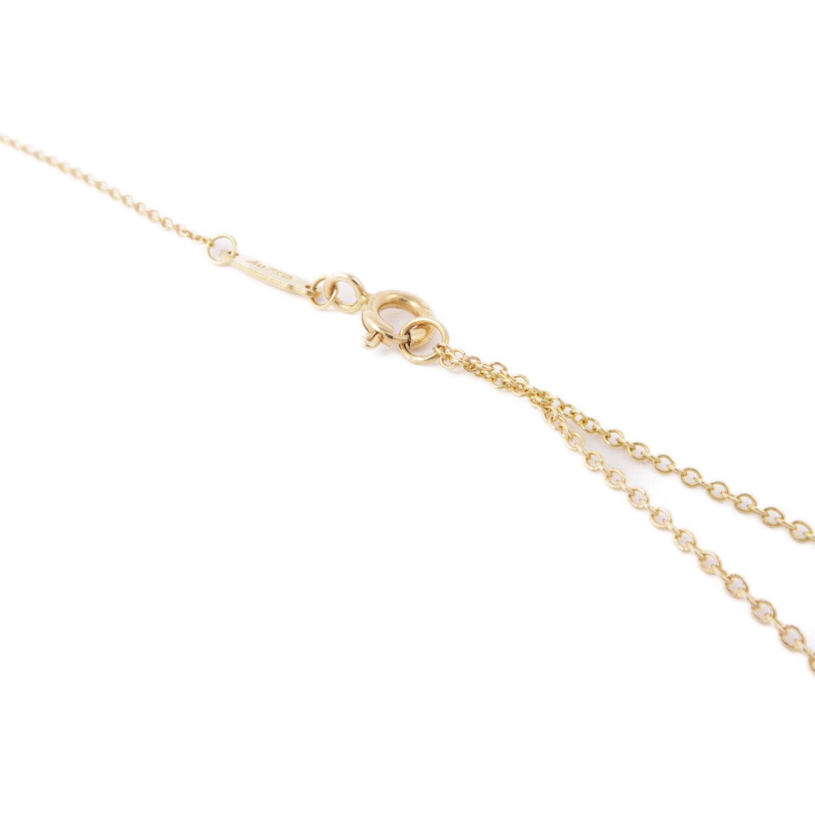 TIFFANY＆CO 18K黃金T Smile Necklace項鍊