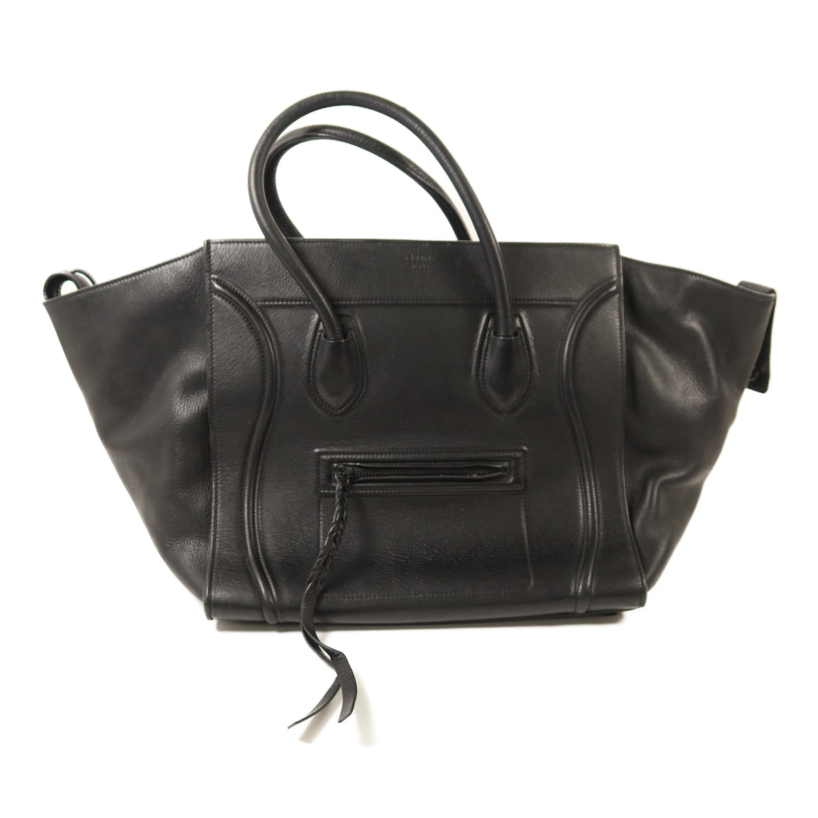 CELINE 牛皮皮革Luggage手挽袋