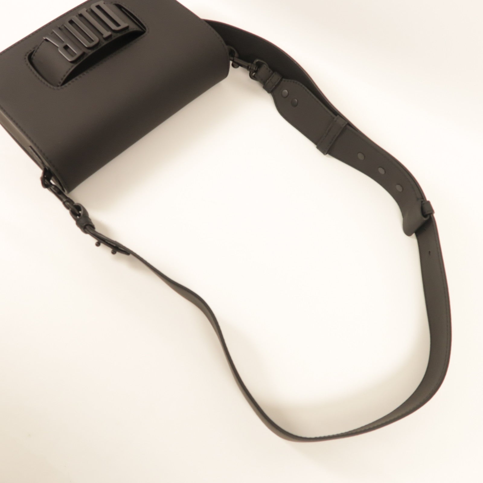 Dior CD Ultramatte Dior Revolution Shoulder Bag Calfskin Leather Black