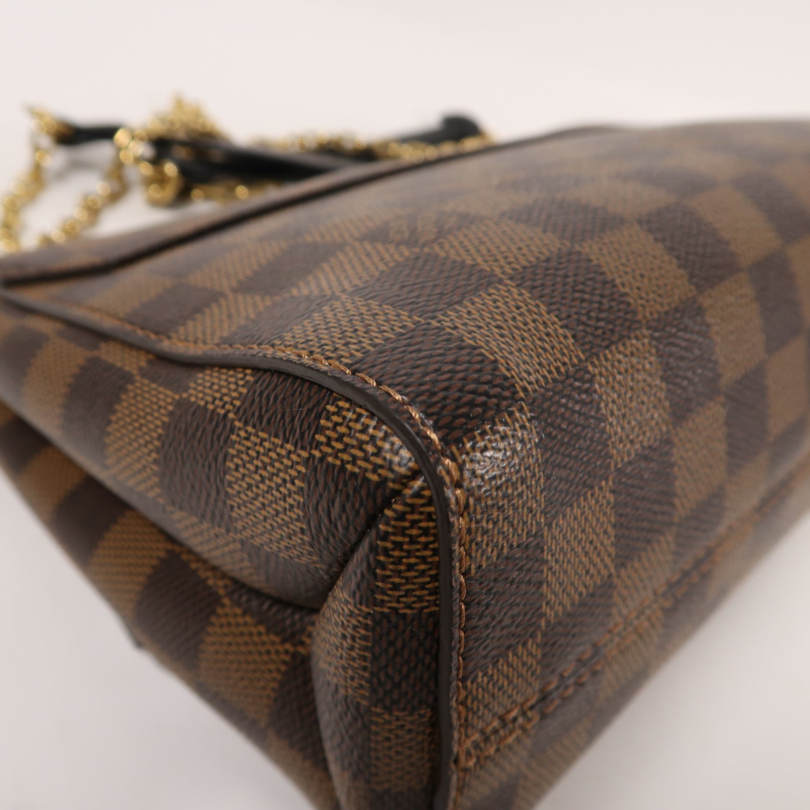 LOUIS VUITTON Damier Vavin金扣鏈帶肩背袋