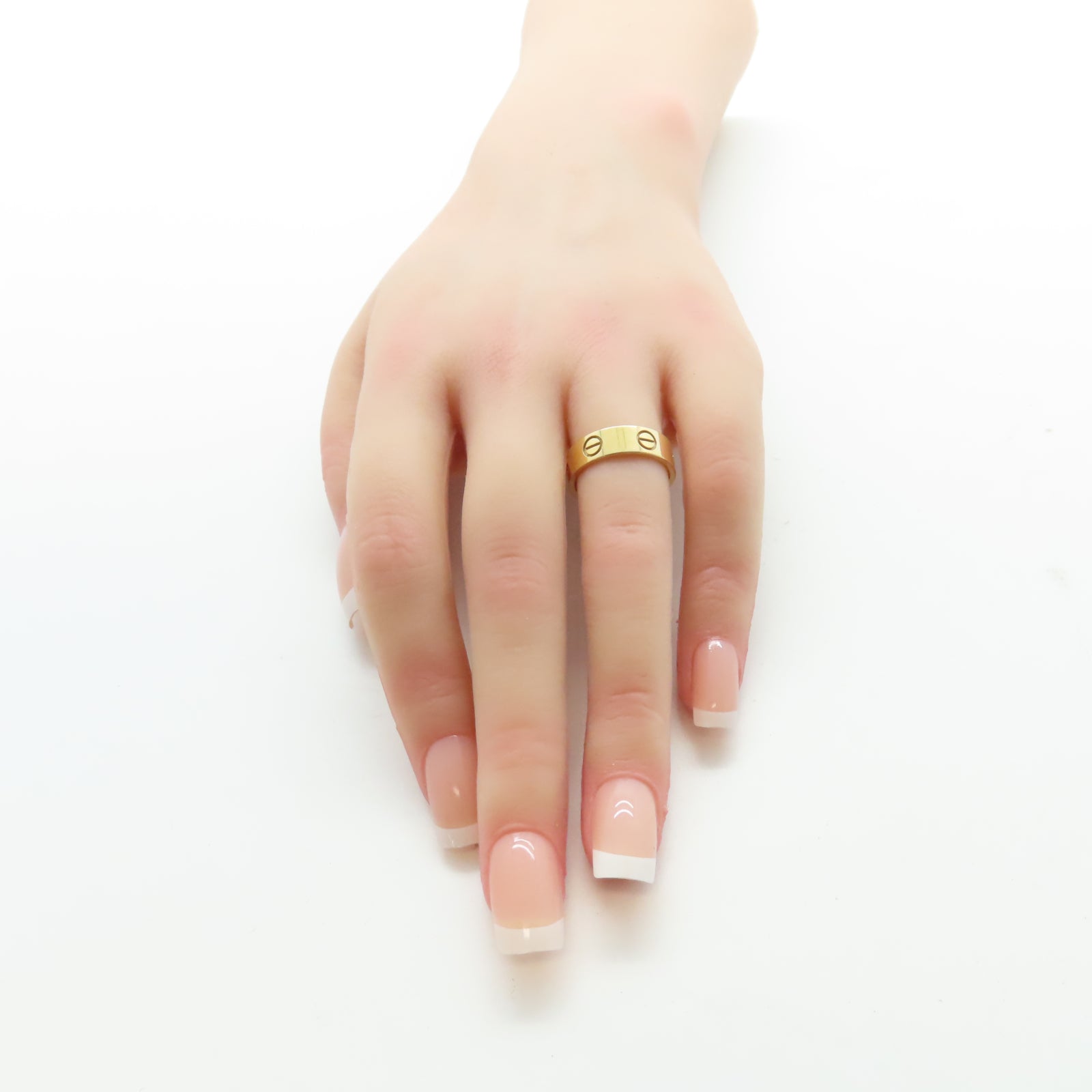 CARTIER 18K玫瑰金Love Ring戒指US#5.5#51