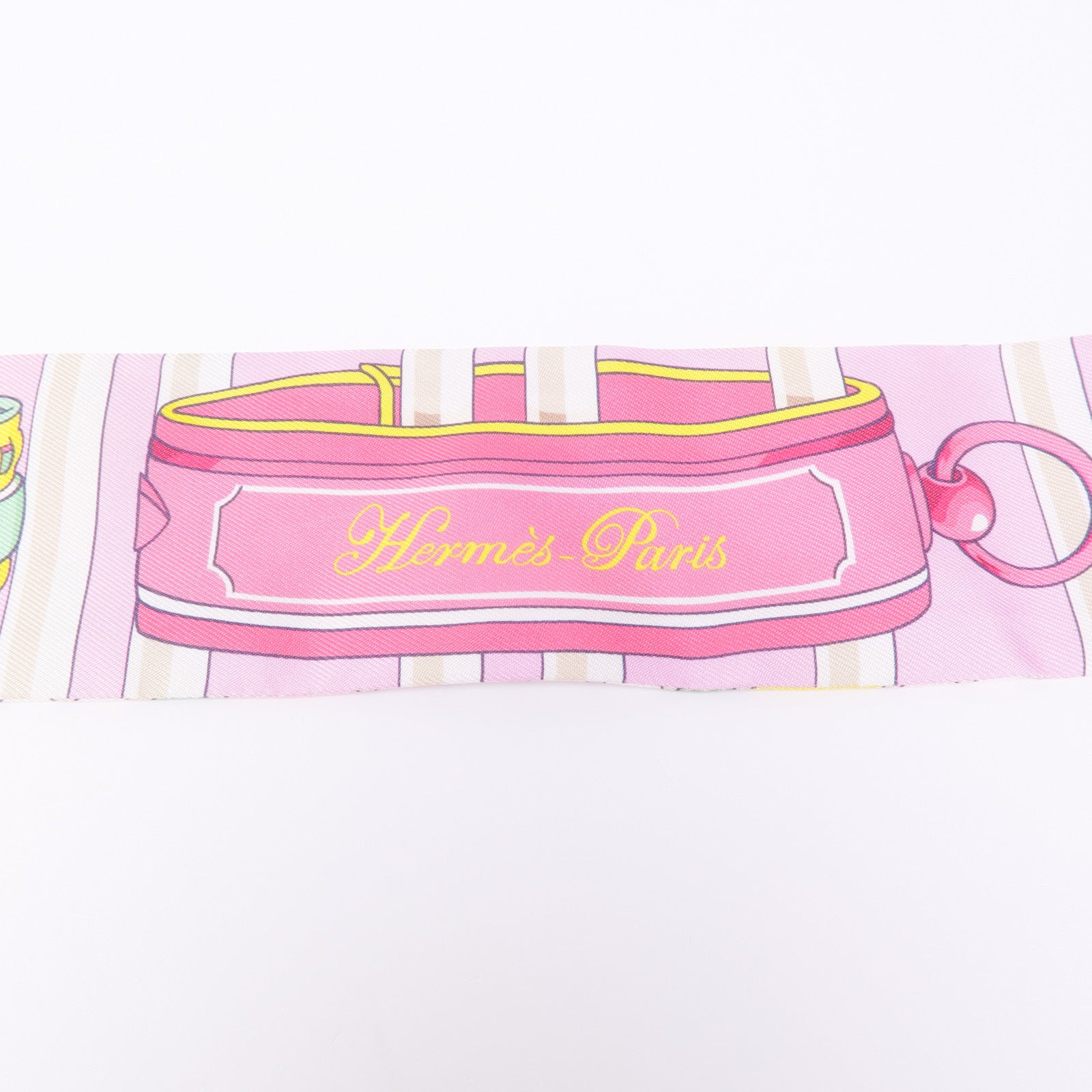 HERMES 【激減優惠】絲質Twilly絲巾