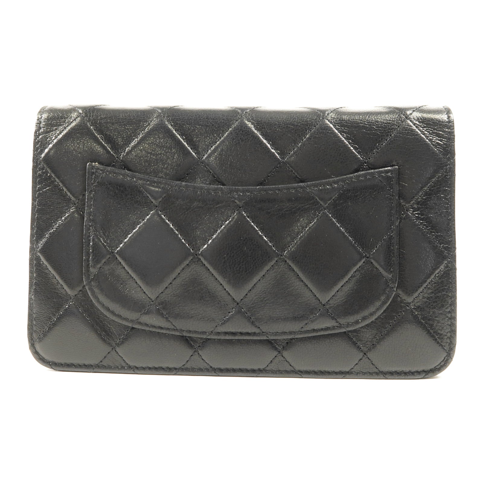 CHANEL 牛皮皮革WOC Wallet On Chain金扣鏈帶肩背袋