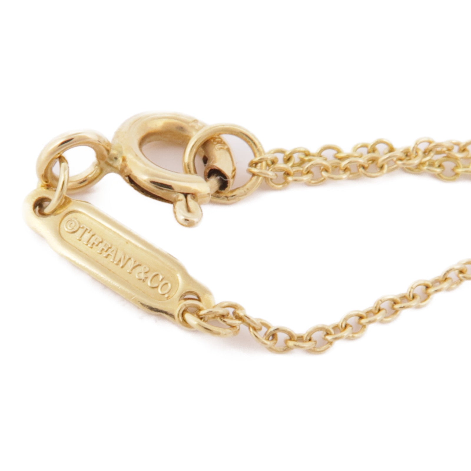 TIFFANY＆CO 18K黃金T Smile Necklace項鍊