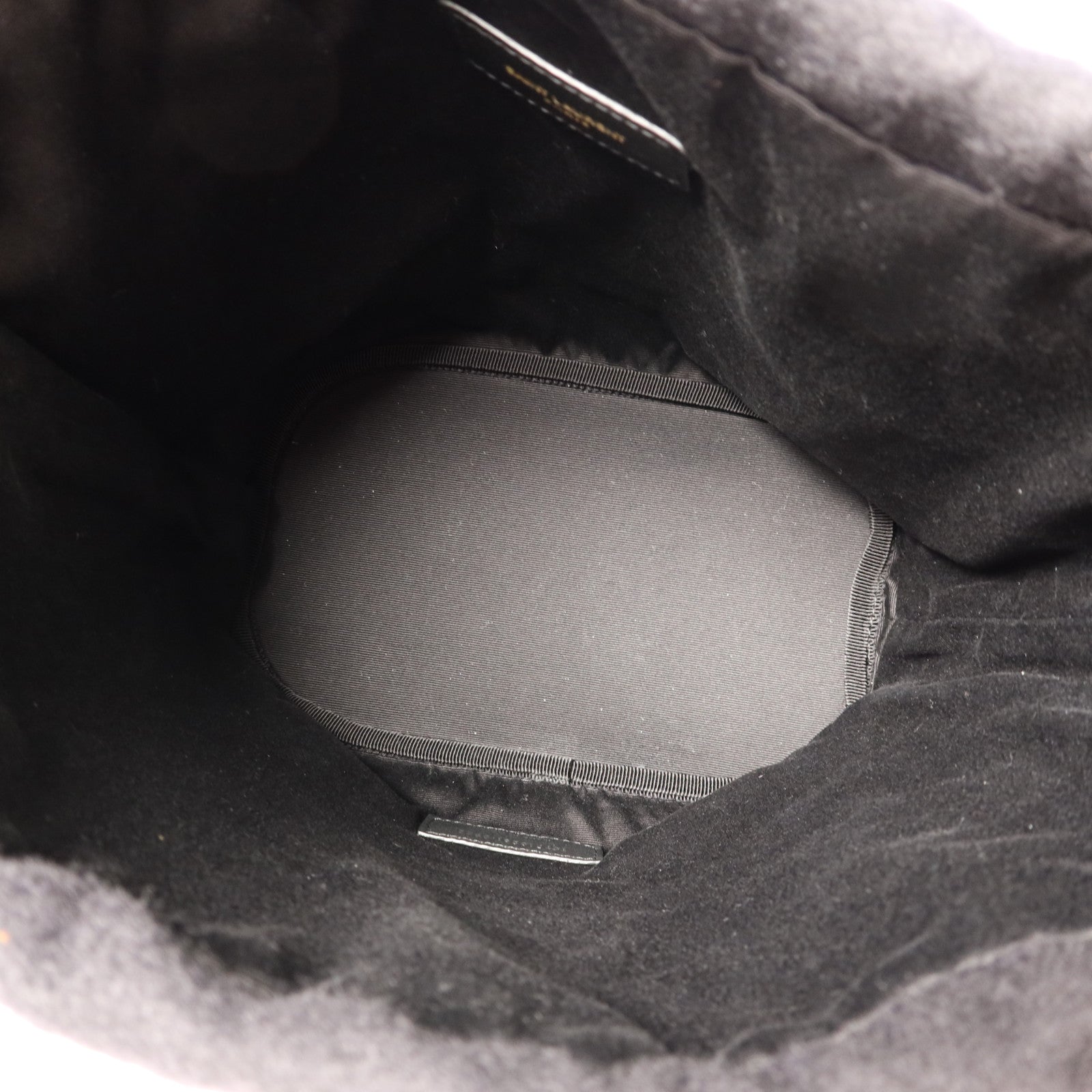 YVES SAINT LAURENT 繡氈/皮革Rive Gauche金扣肩背袋