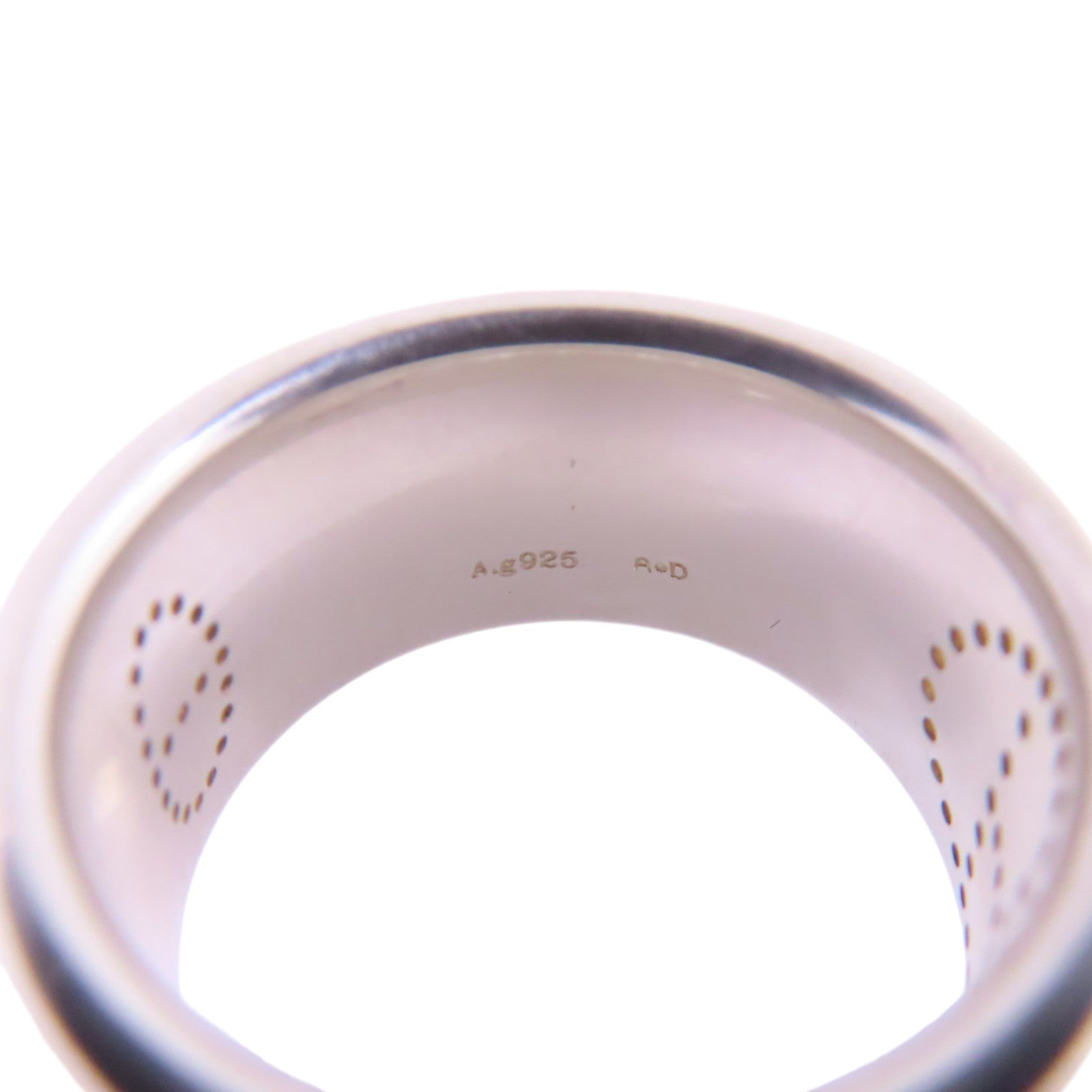 HERMES 925純銀Eclipse Ruban Ring戒指US#7