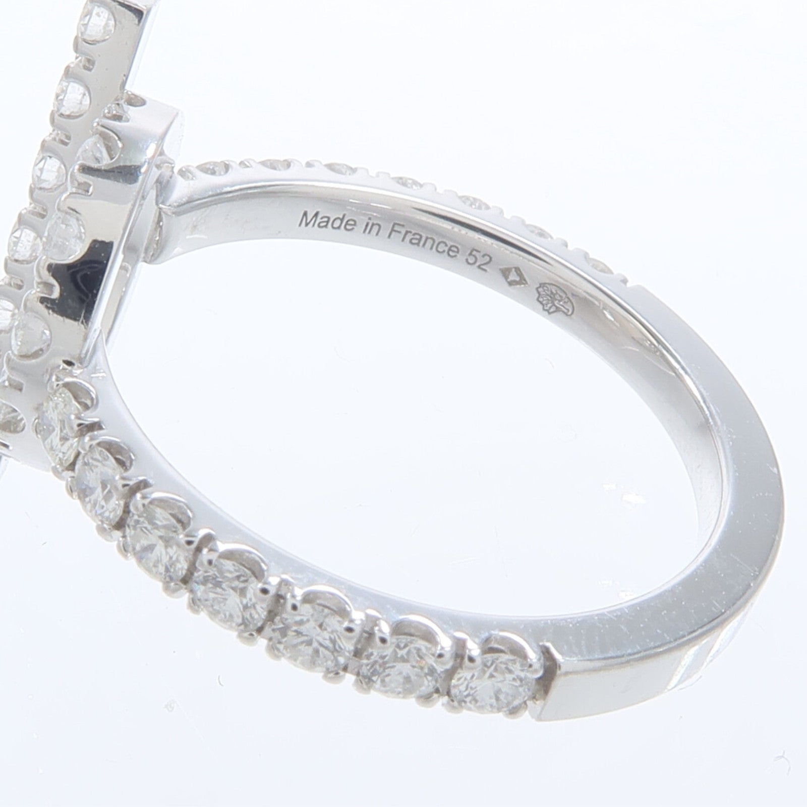 HERMES 18K白金Finesse Ring鑽石戒指