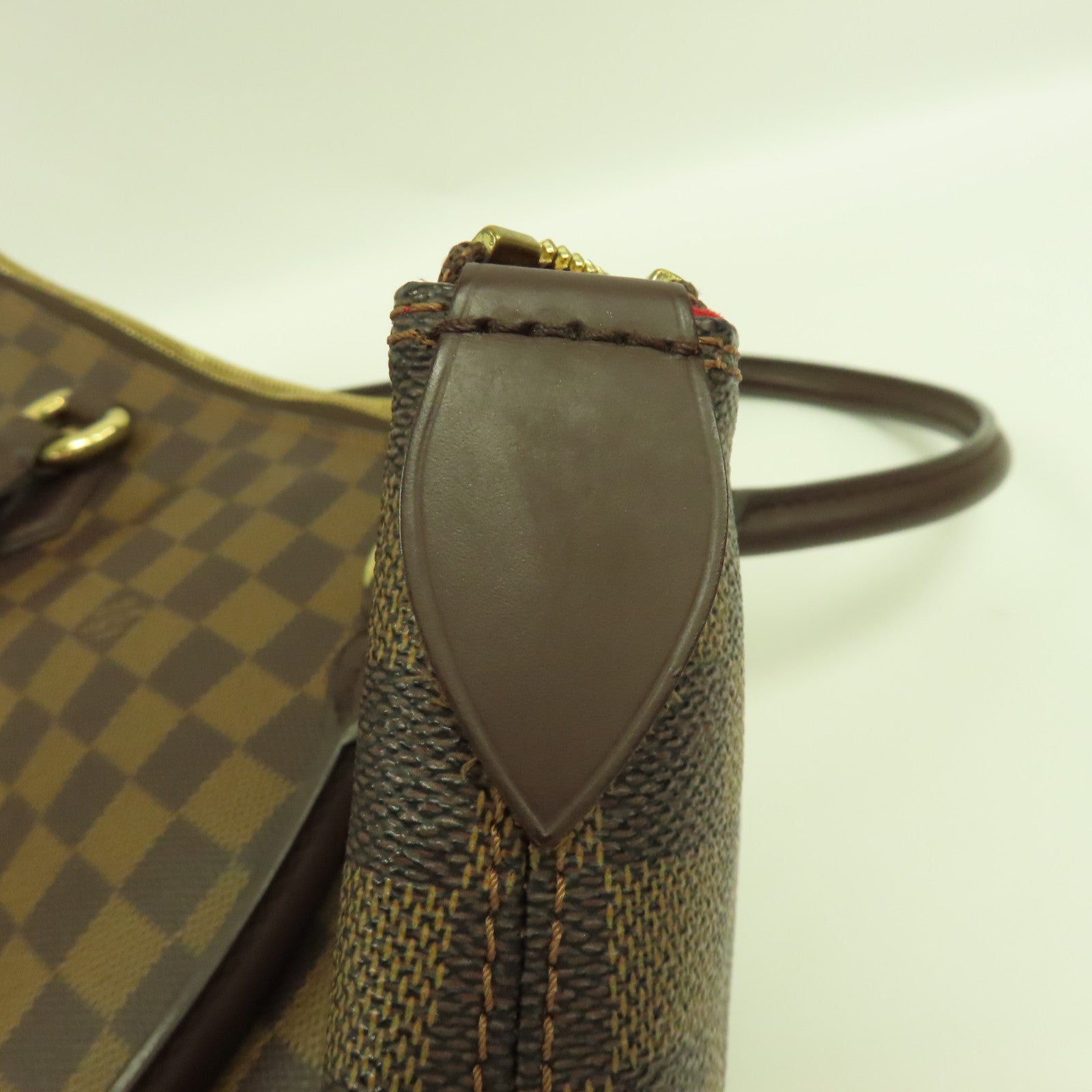 LOUIS VUITTON Damier Saleya GM金扣手挽袋啡色