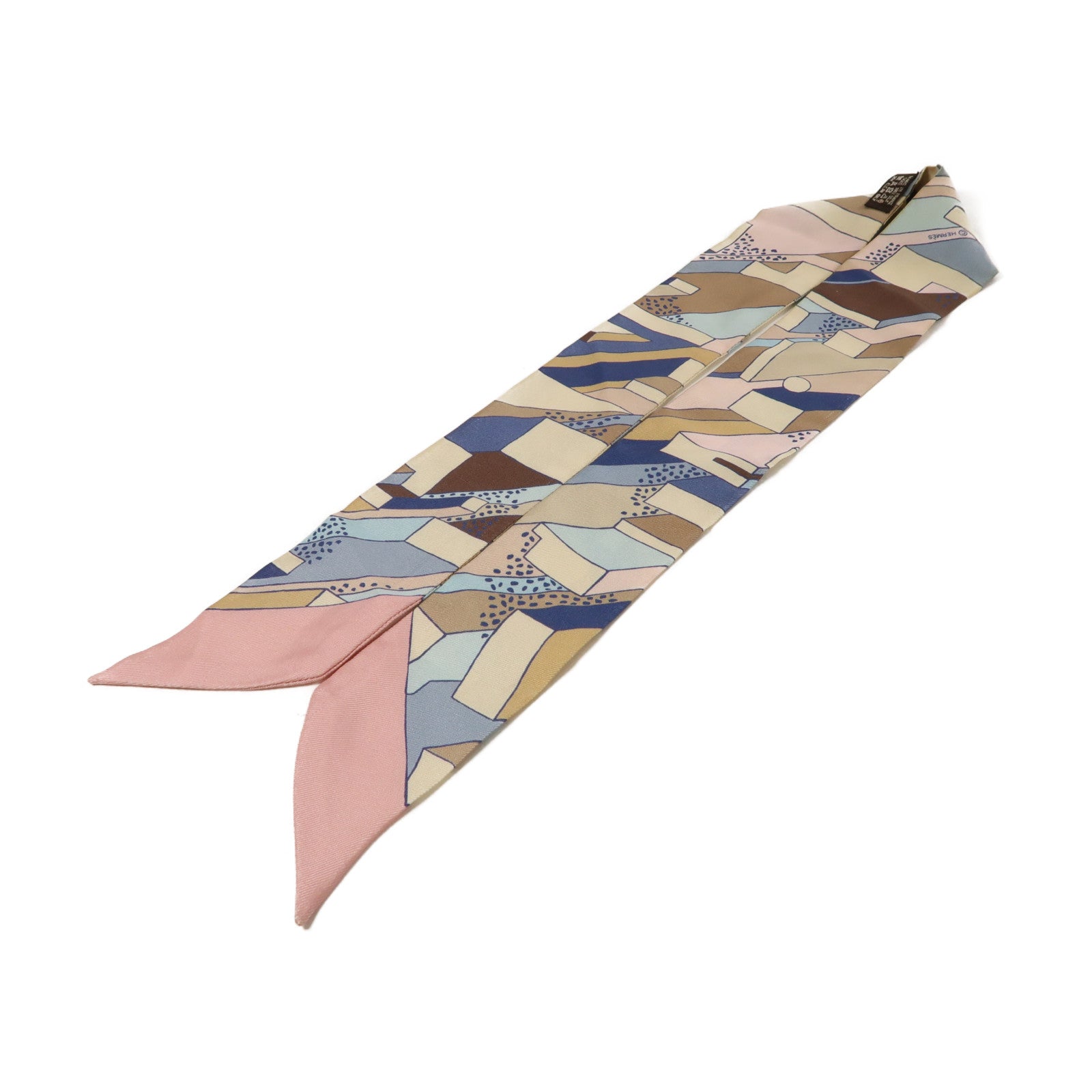 HERMES 絲質Twilly圍巾彩色