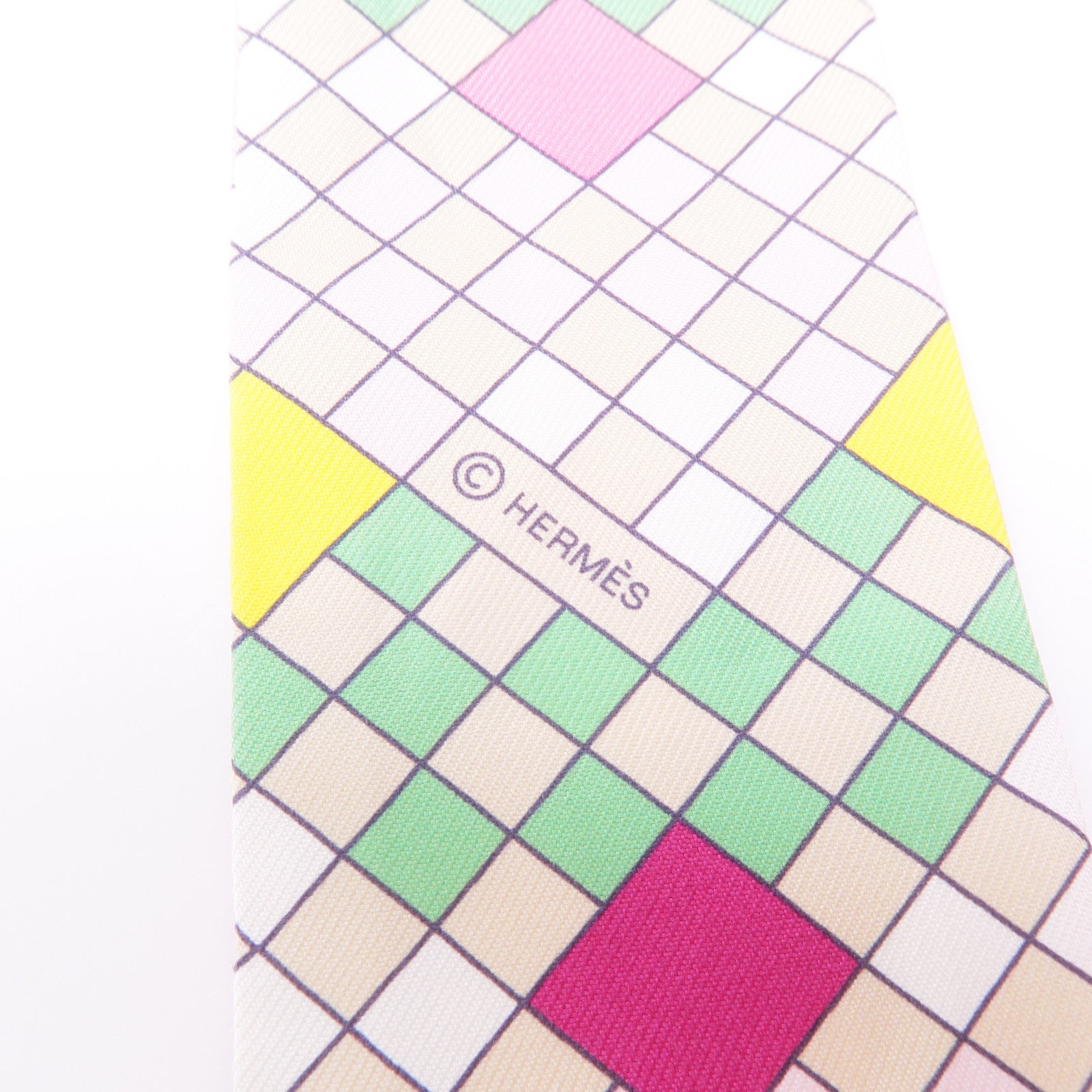 HERMES 絲質Twilly絲巾