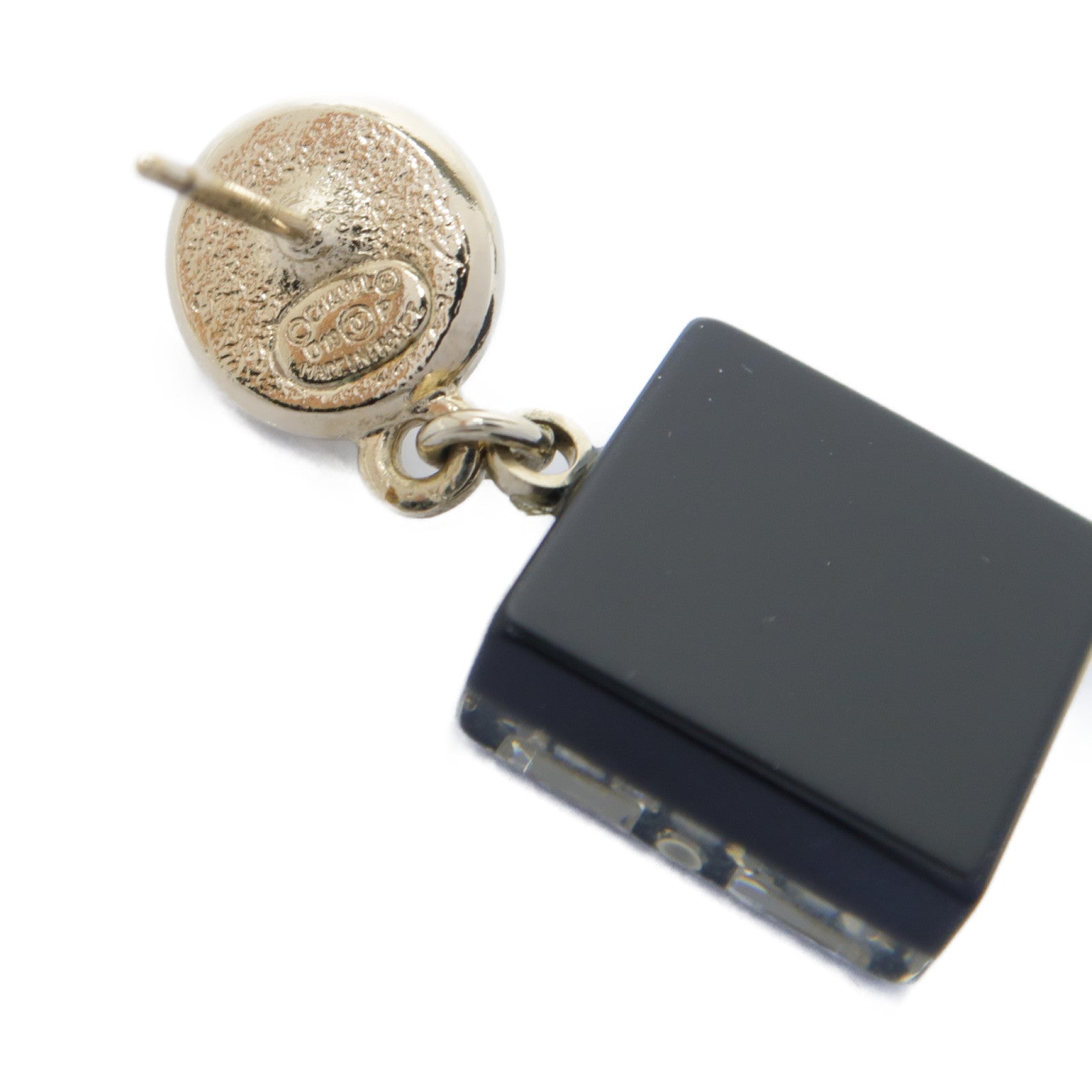 CHANEL 【清倉大減價】金屬Earrings耳環黑色