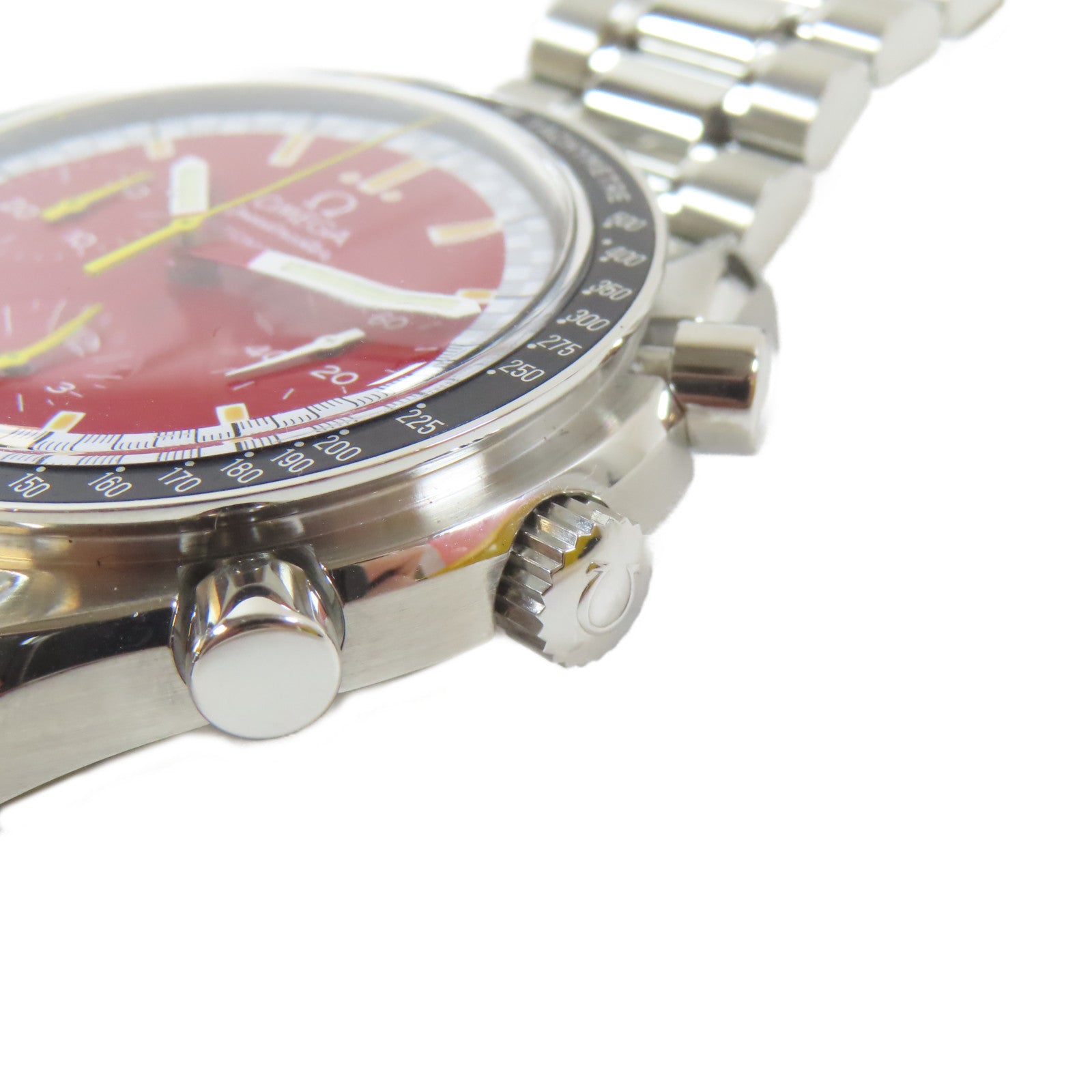 OMEGA Speedmaster不鏽鋼手錶自動機芯紅色