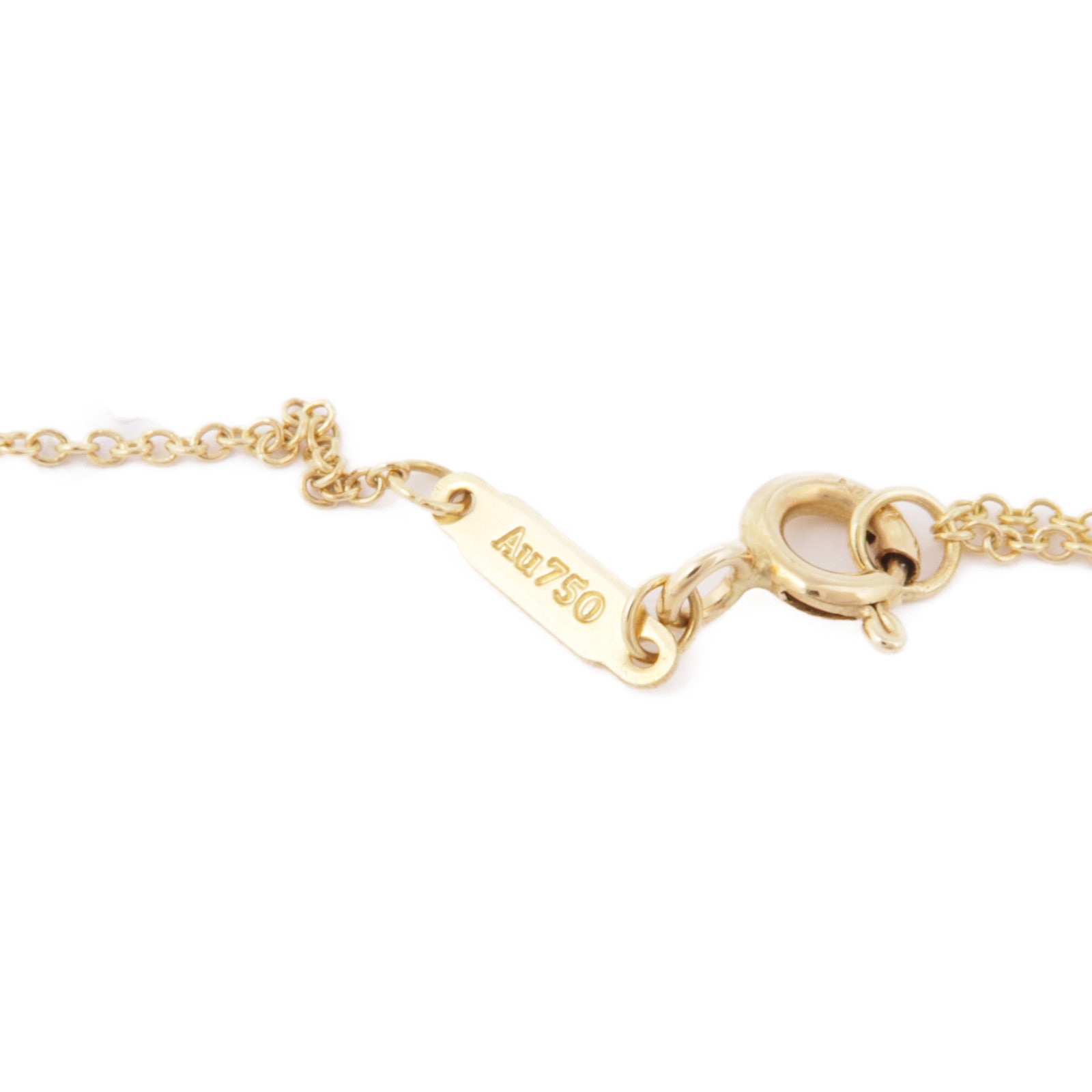 TIFFANY＆CO 18K黃金T Smile Necklace項鍊