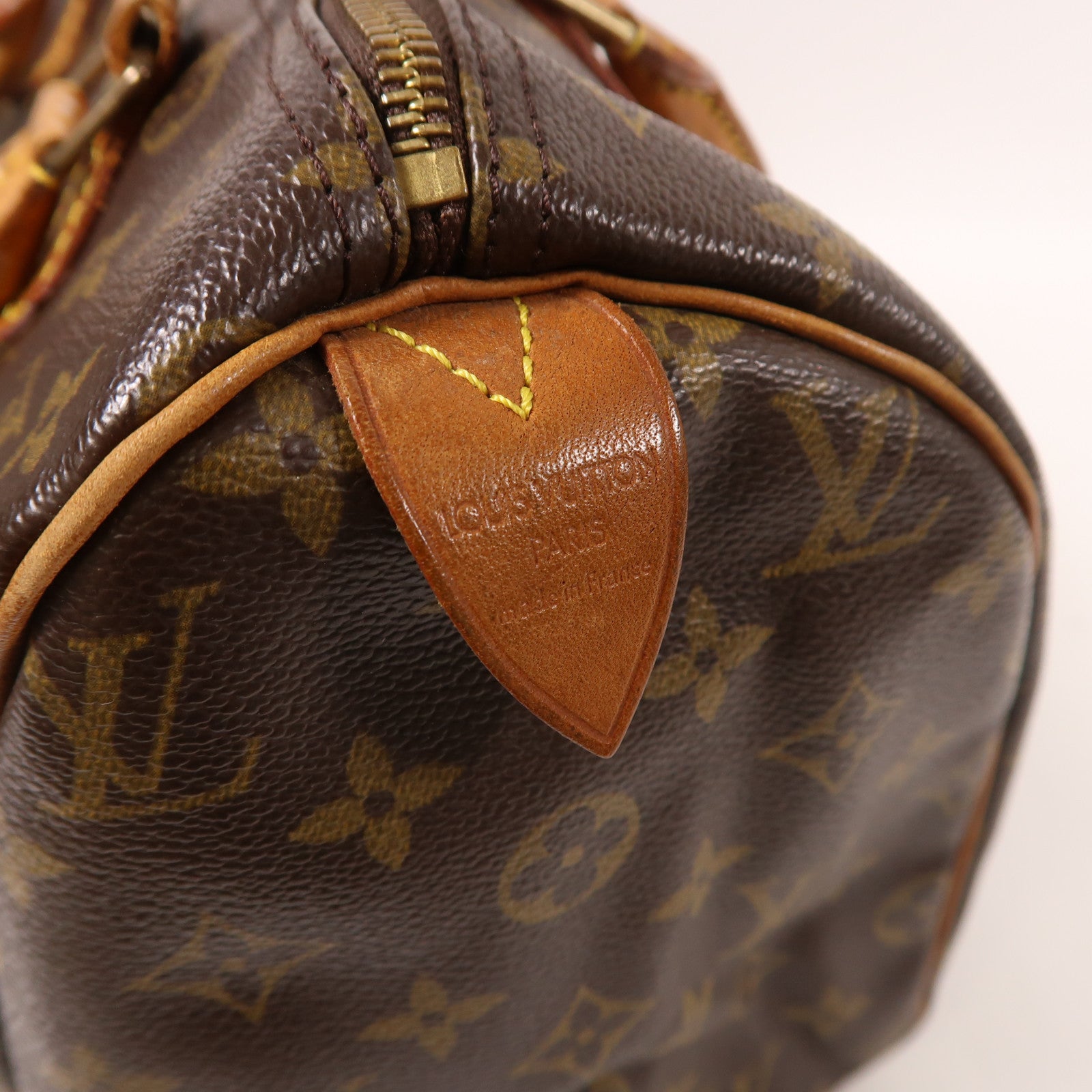 LOUIS VUITTON 【激減優惠】Monogram Speedy 30金扣手挽袋棕色
