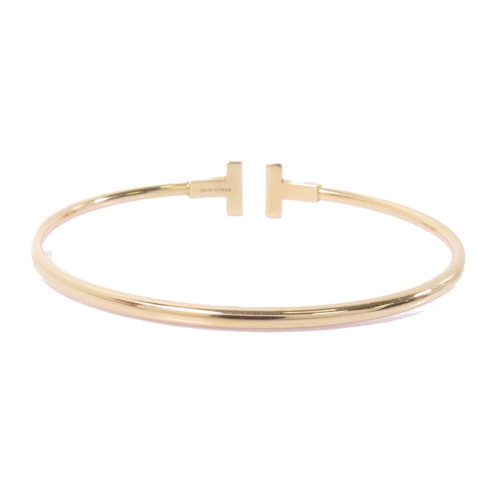 TIFFANY＆CO 18K黃金T Wire Bracelet手鐲