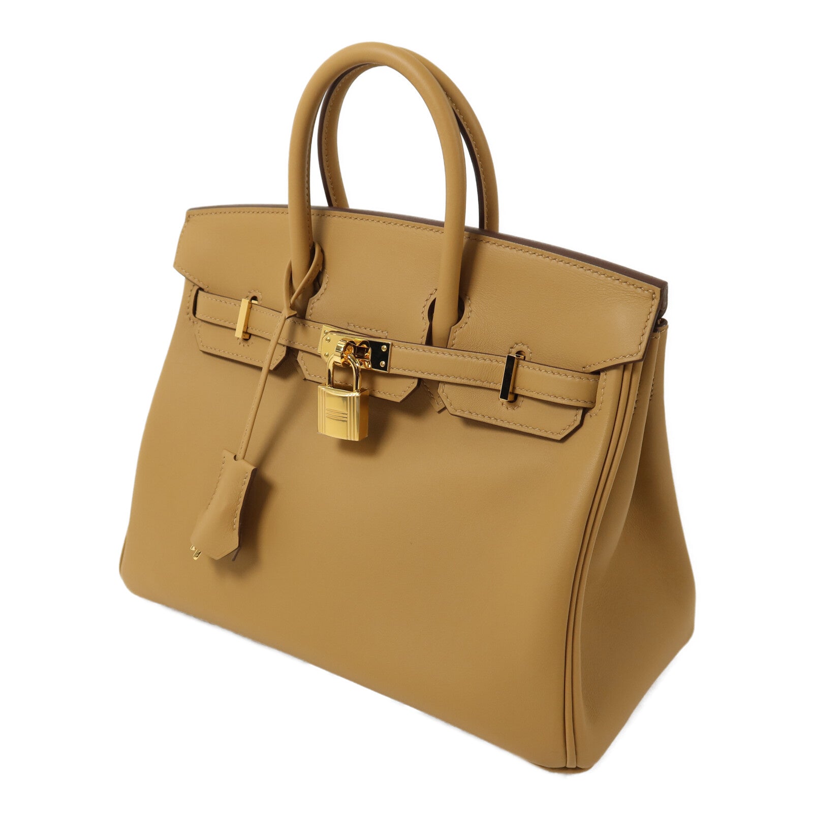 HERMES Swift皮革Birkin 25手挽袋Biscuit
