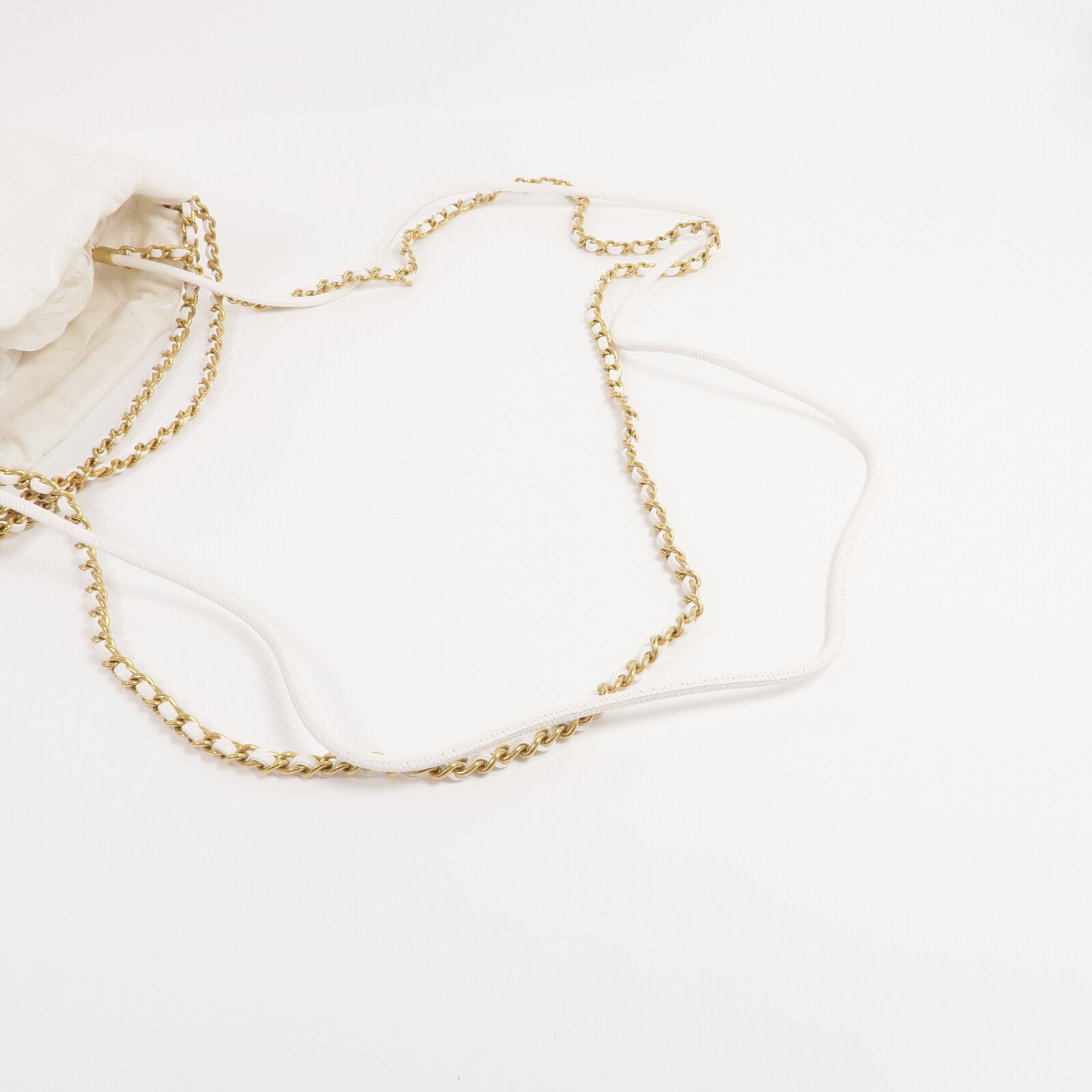 CHANEL 牛皮皮革Mini 22金扣手挽肩背兩用袋