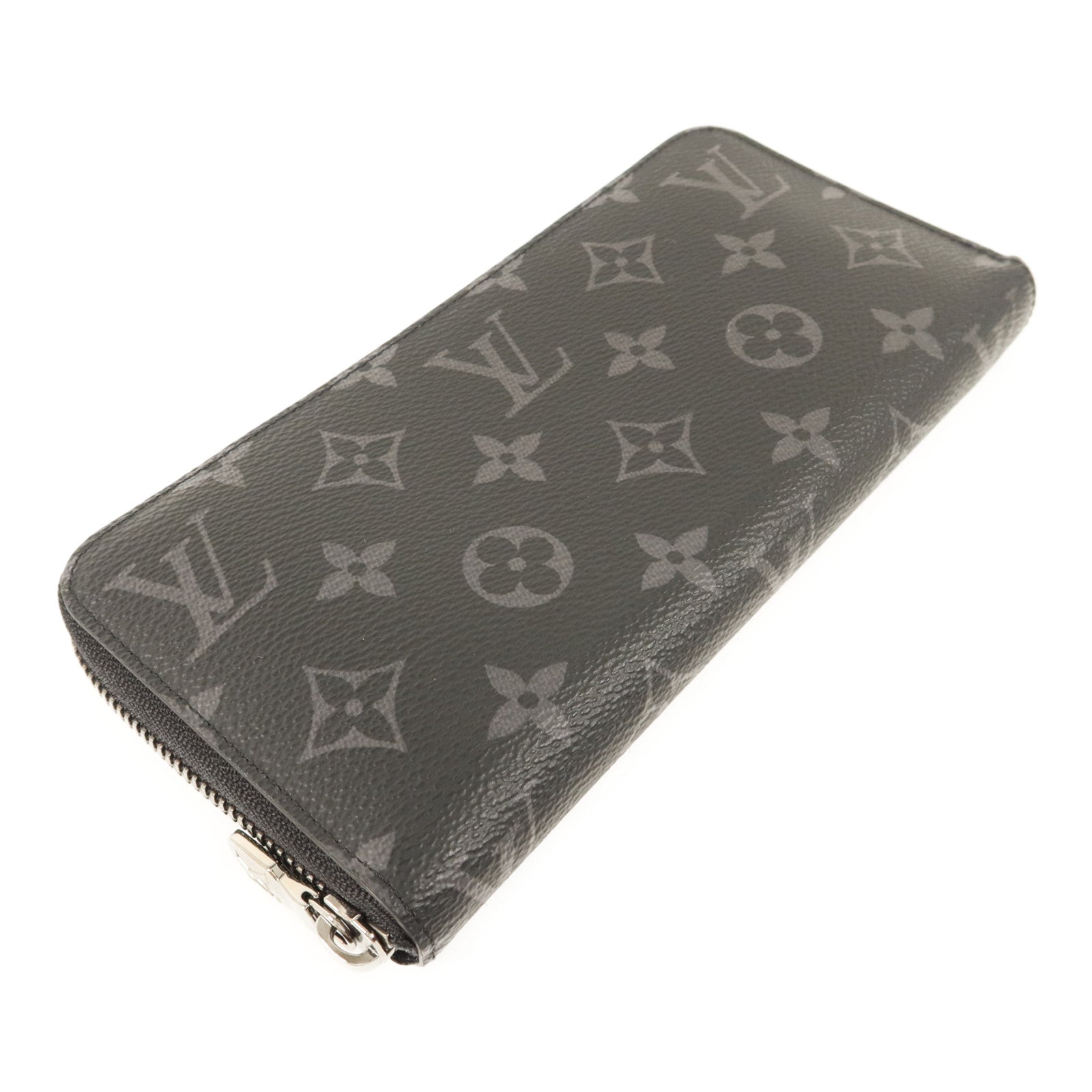 LOUIS VUITTON Monogram Eclipse Long Zipper Wallet銀扣長錢包