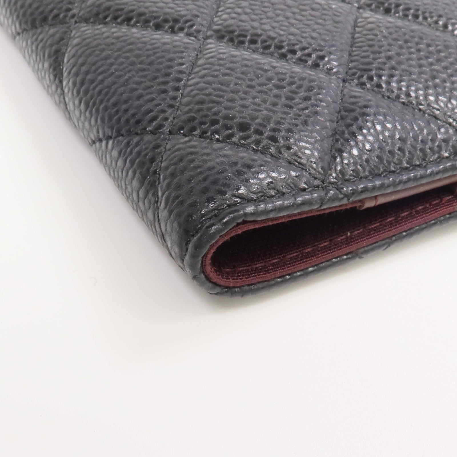CHANEL 牛皮皮革Passport Holder金扣護照套