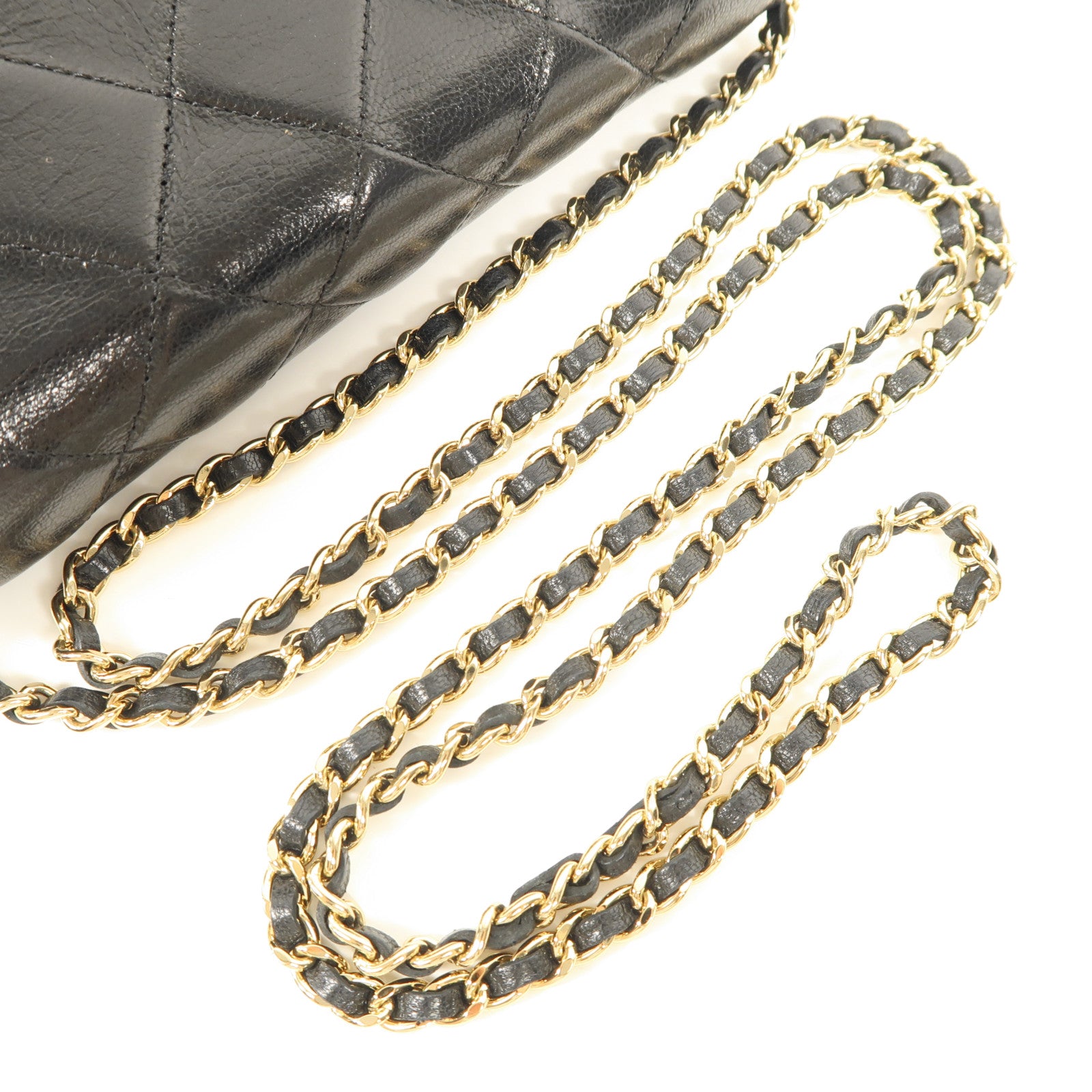 CHANEL 牛皮皮革WOC Wallet On Chain金扣鏈帶肩背袋